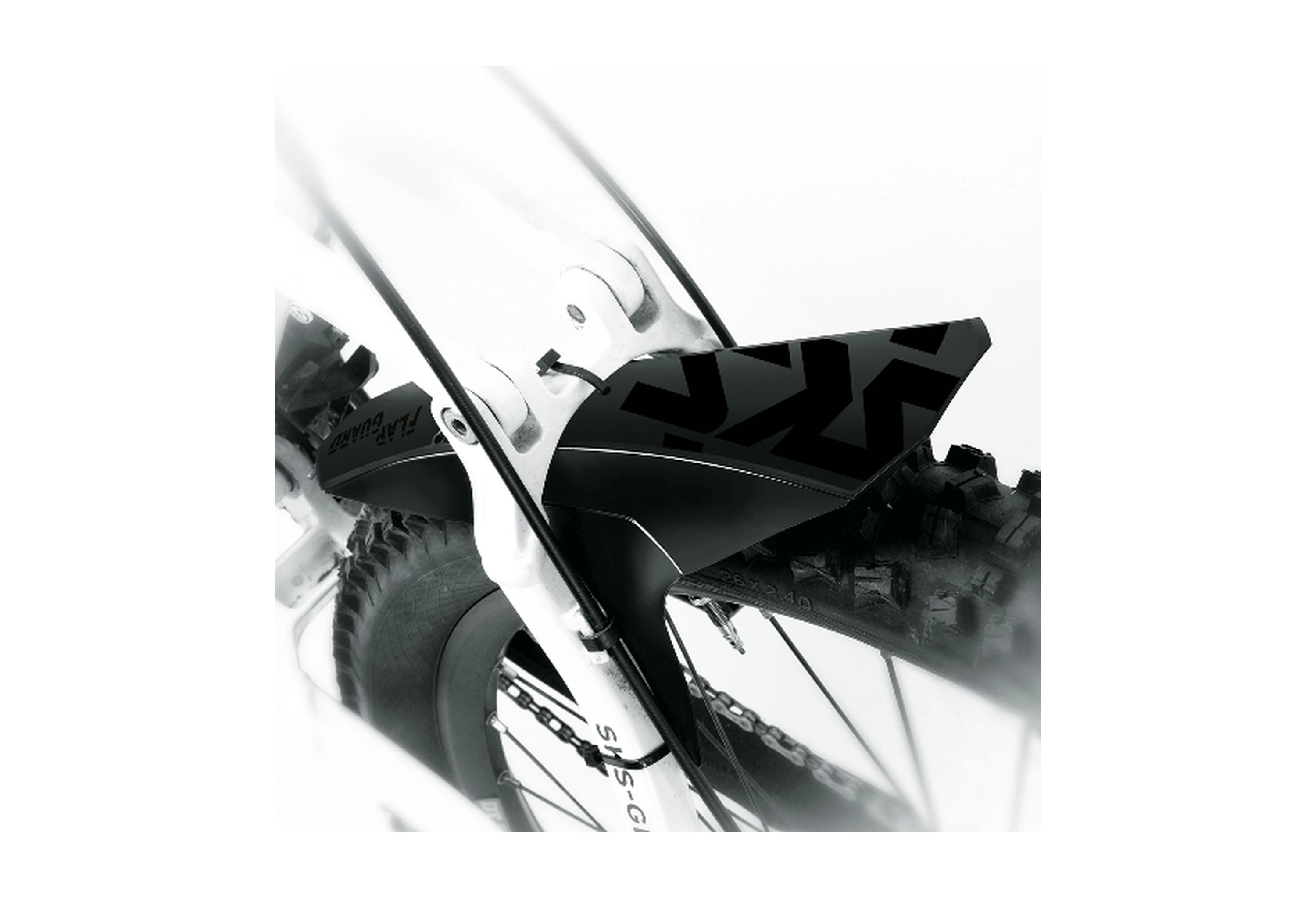 SKS Sort Flap guard Skænkskærm front 26"-29"