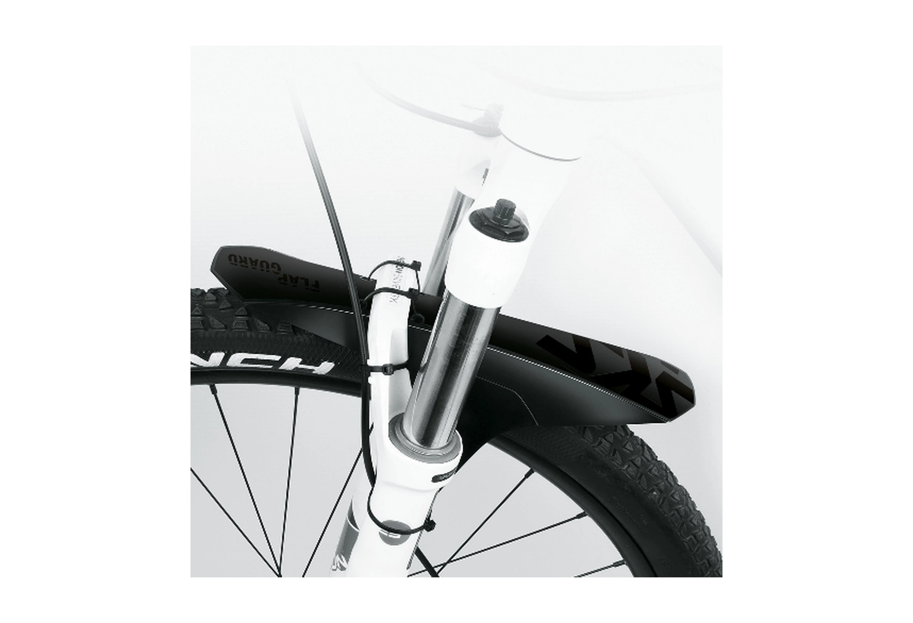 SKS Sort Flap guard Skænkskærm front 26"-29"