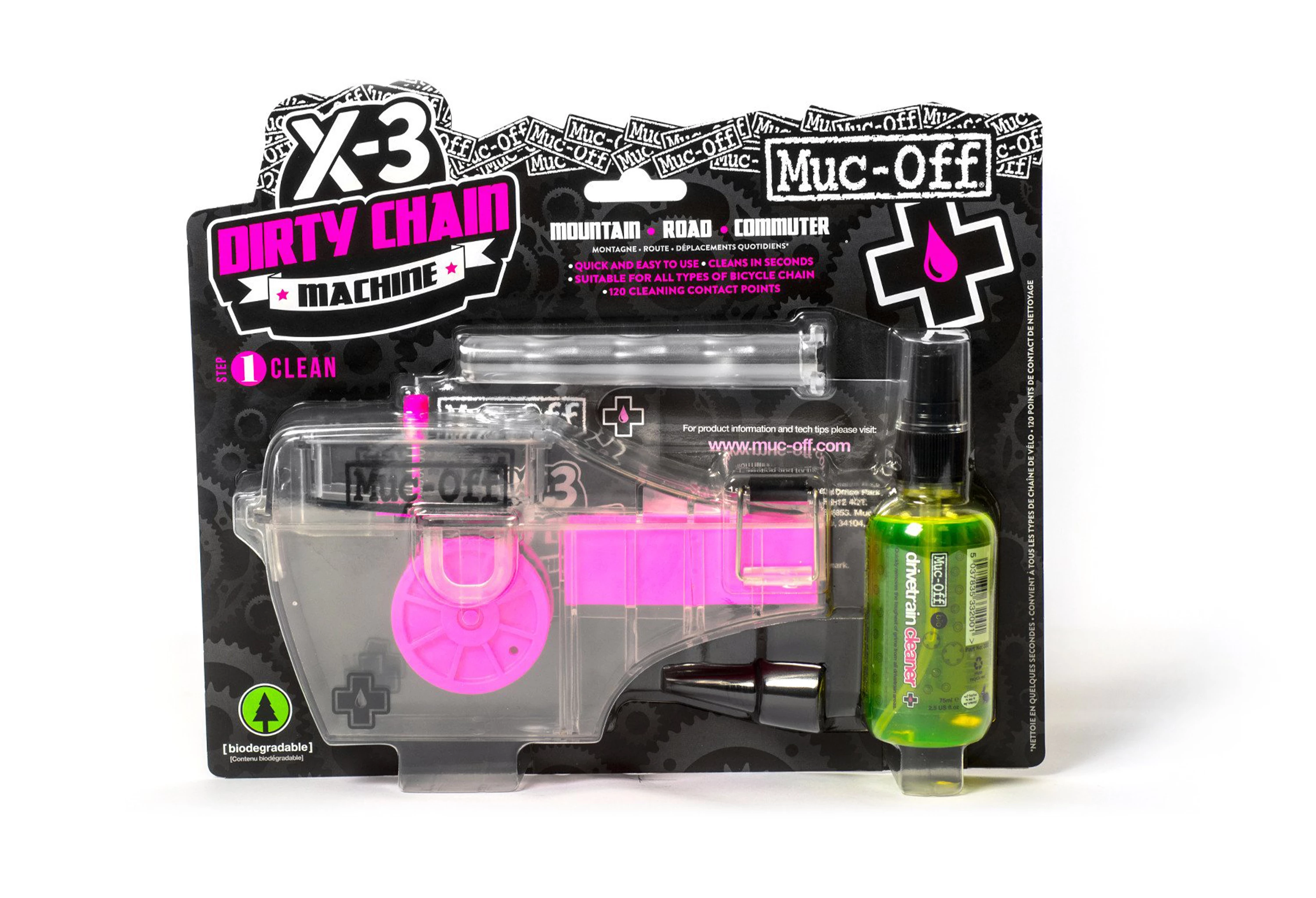 Muc-Off X3 Dirty Chain Machine rensesæt