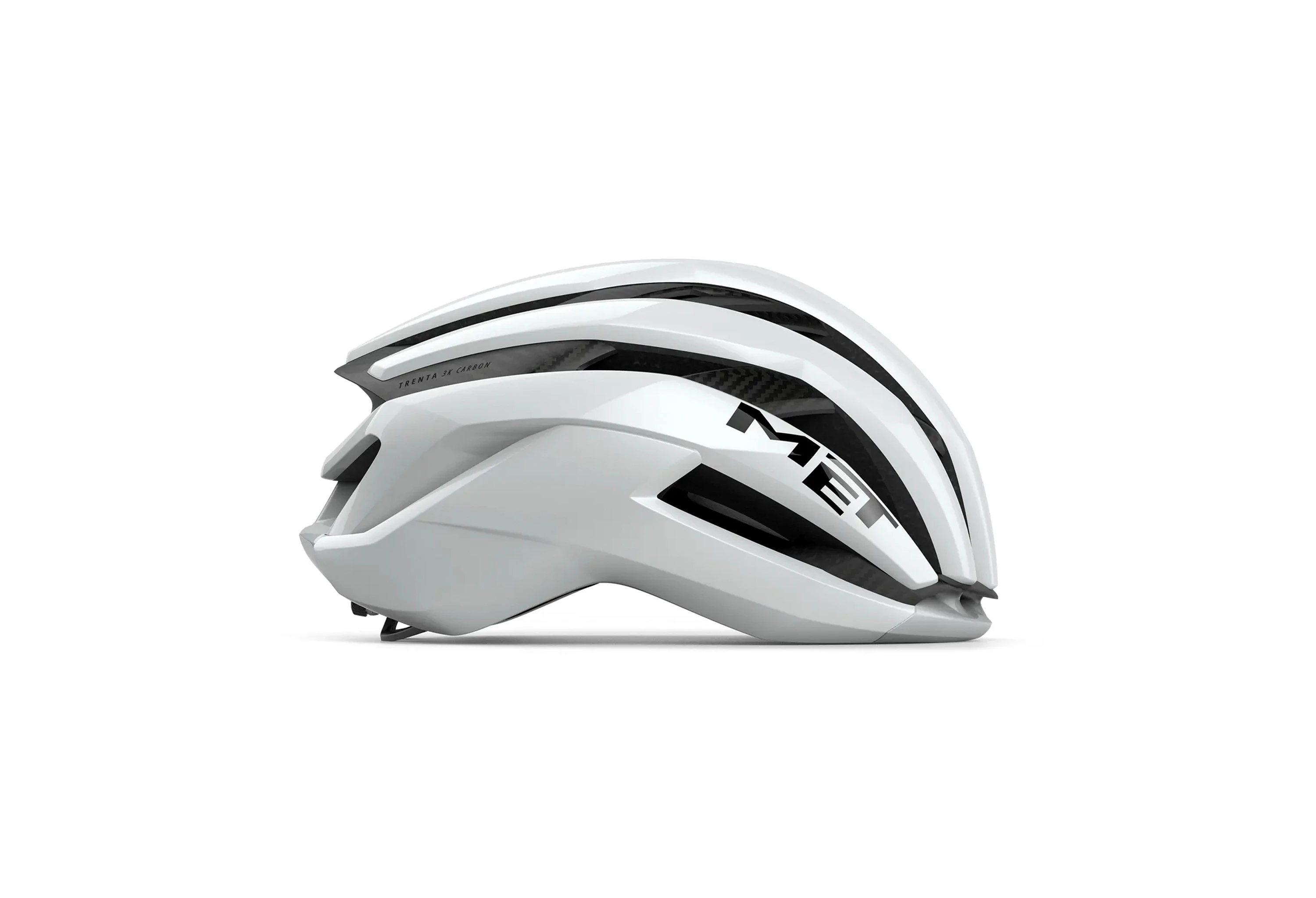 MET White Trenta 3K Carbon