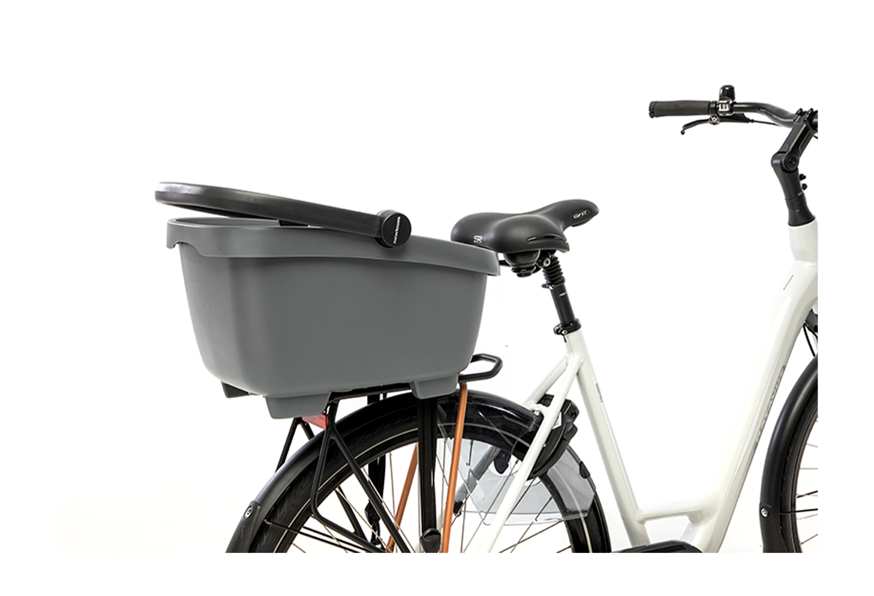 New Looxs Antracit Grå Clipper cykelkurv
