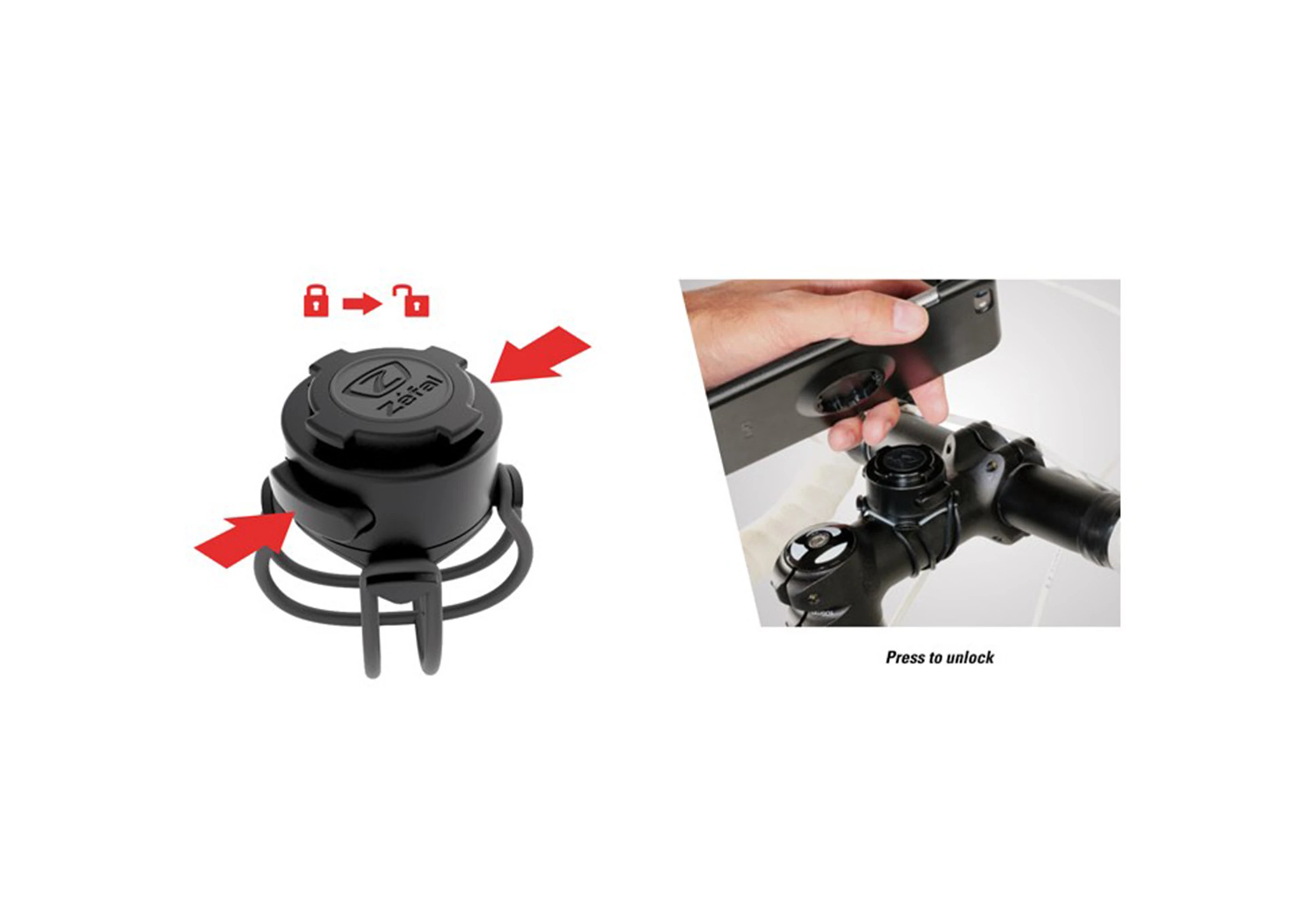 Zéfal mobilholder til cykel - iPhone 7/8