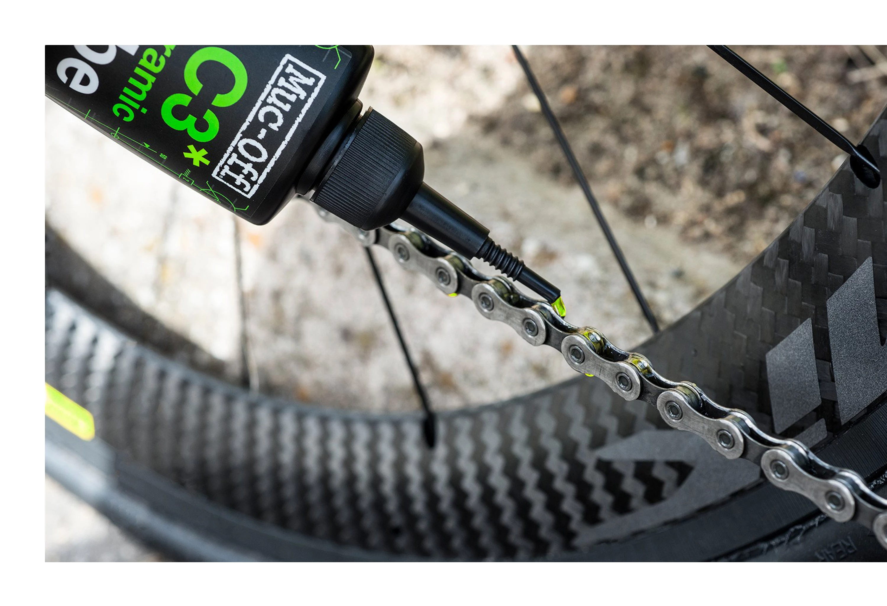 Muc-Off Grøn Kædesmørelse - Dry Lube - C3 Keramisk 120ml