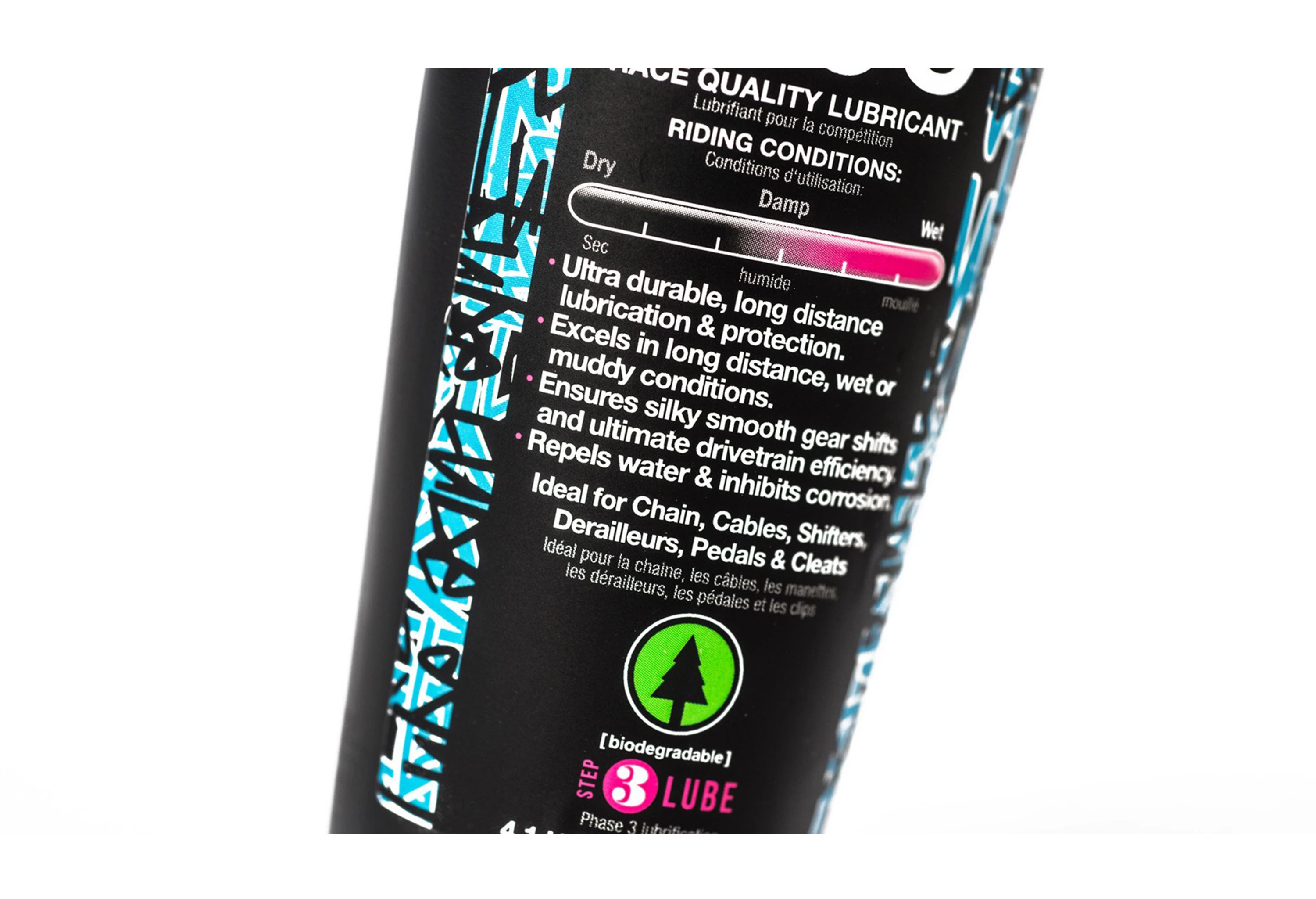 Muc-Off Sort Kædeolie - Wet Lube 120ml
