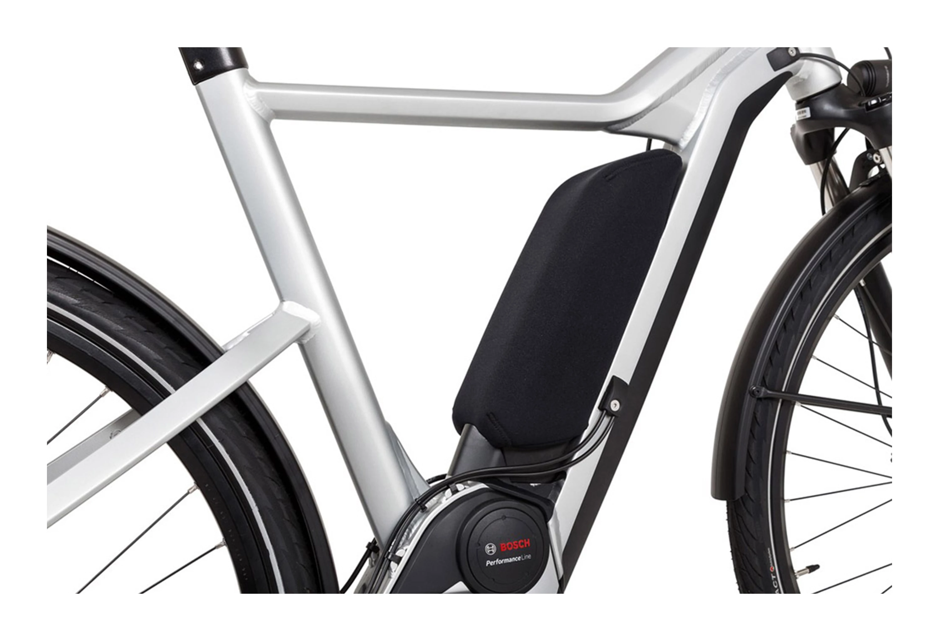 FAHRER Berlin Sort Elcykel batteri cover til BOSCH PowerPack - Stel