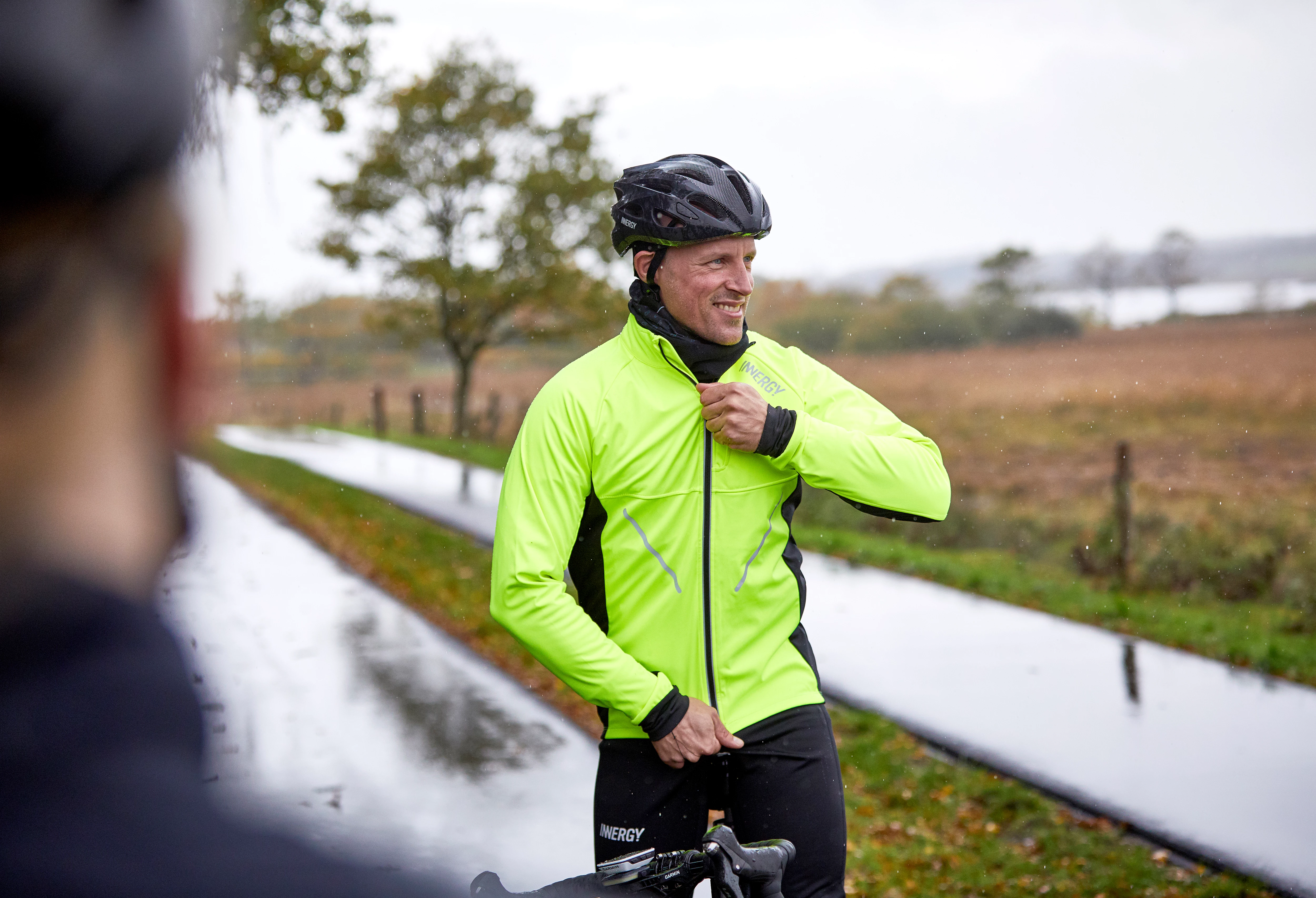 INNERGY Neon Gul Softshell Cykeljakke