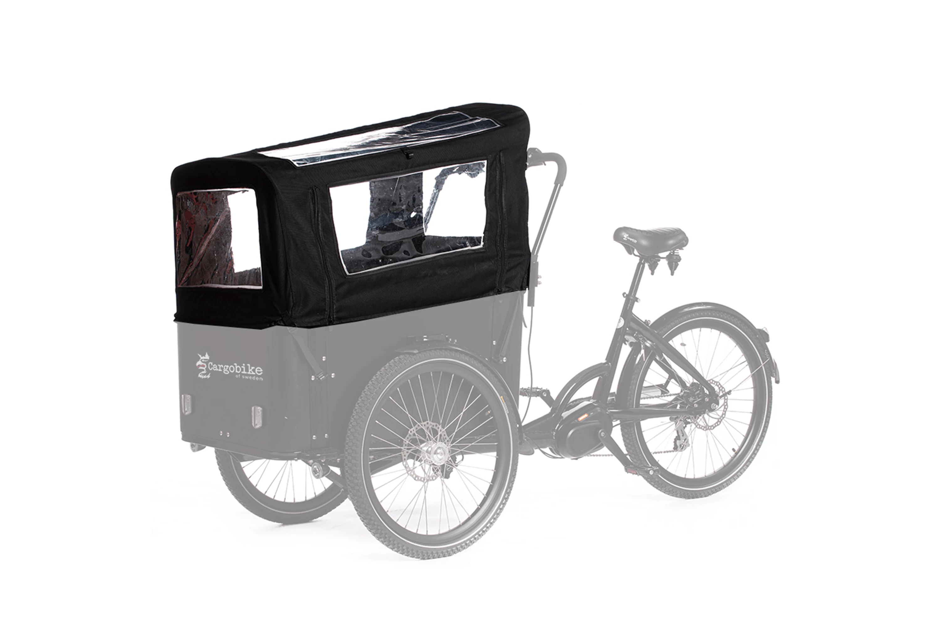 Cargobike of Sweden Sort kaleche til Flex & Delight - Uden bøjler