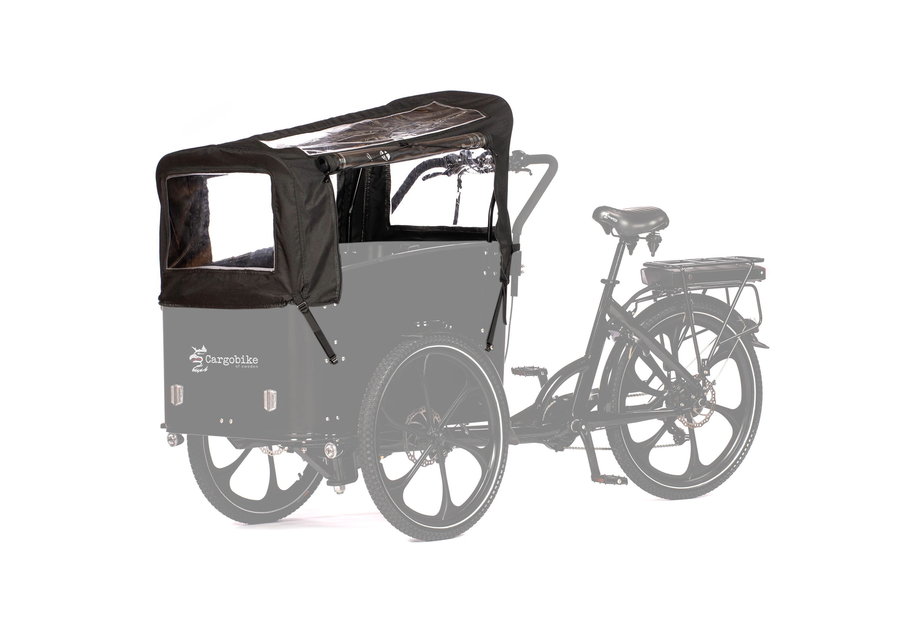 Cargobike of Sweden Sort kaleche til Flex & Delight - Uden bøjler