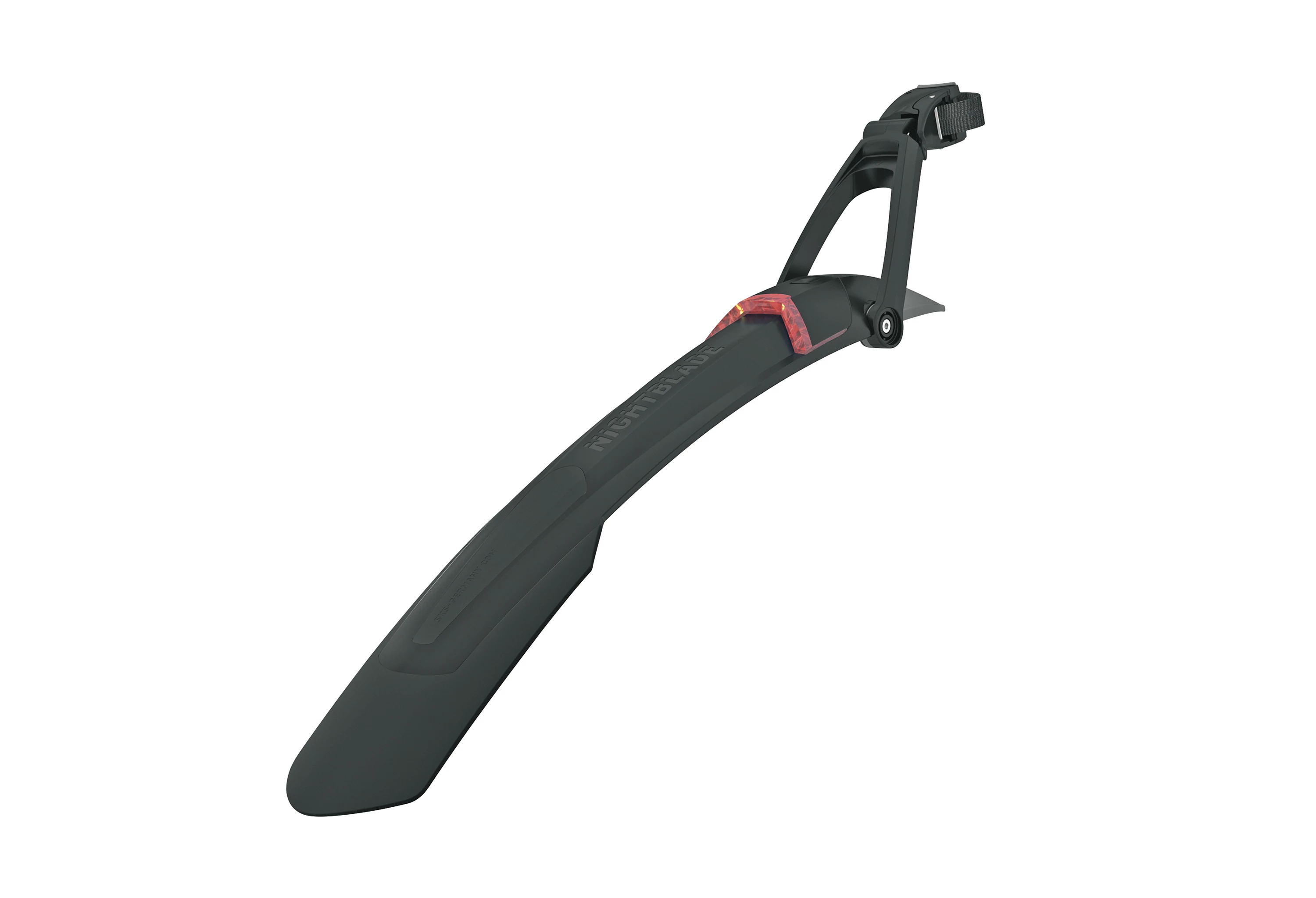 SKS Sort Nightblade 27,5"/29" stumpskærm m. USB-lygte