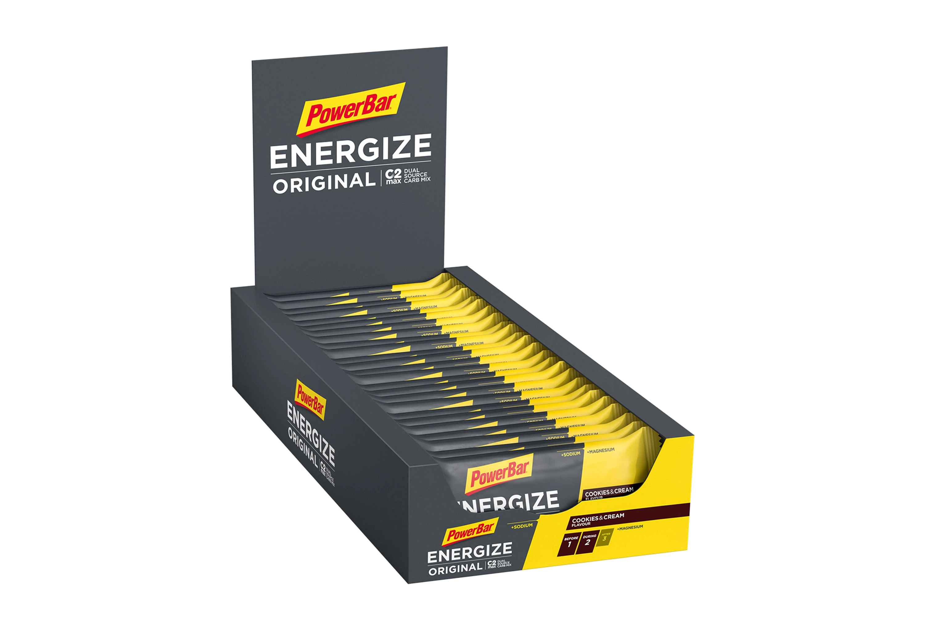 PowerBar Energize Original energibar - Cookies & Cream (25 stk.)