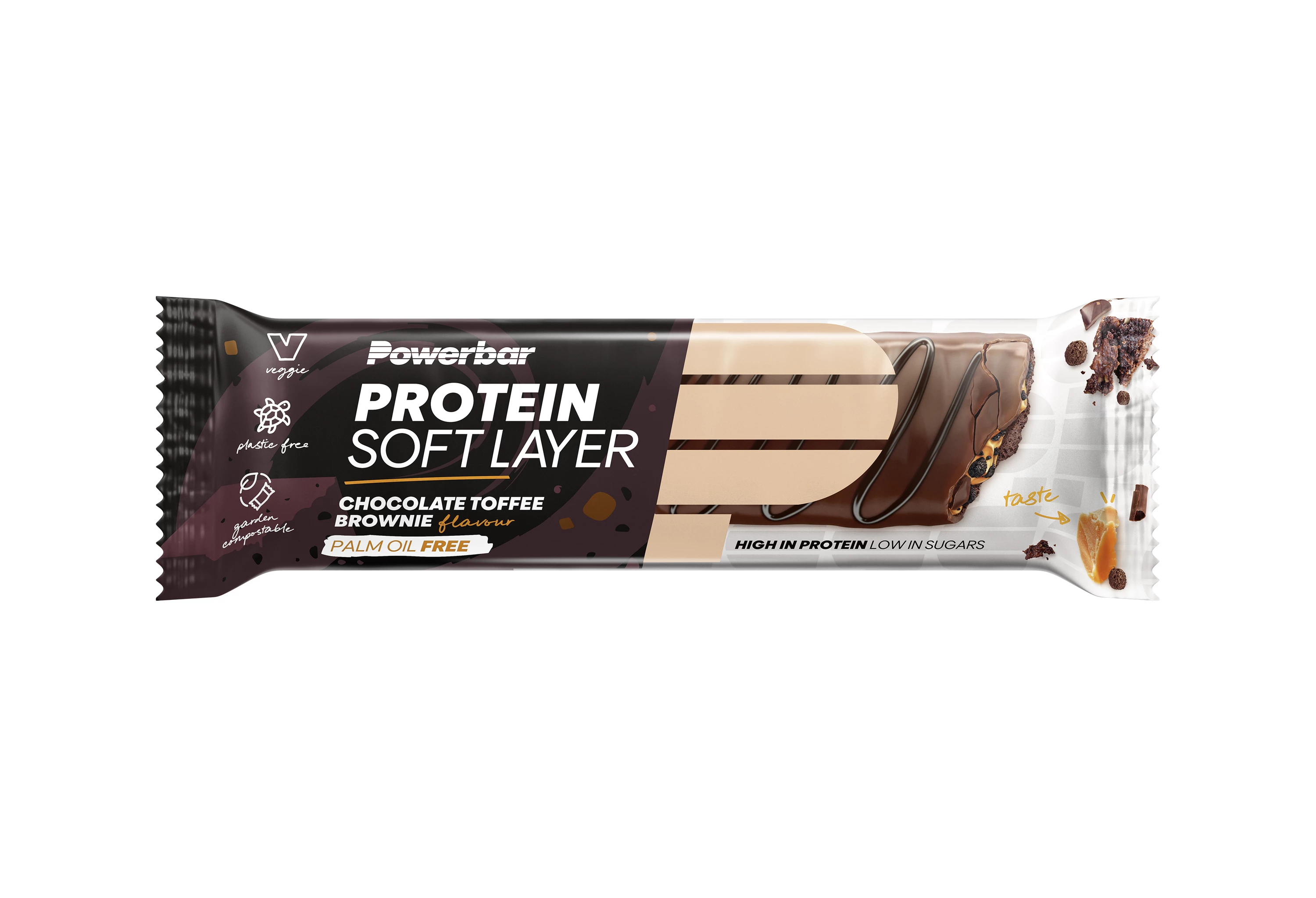 PowerBar Protein Soft Layer Bar Chocolate Toffee Brownie (12 stk.)