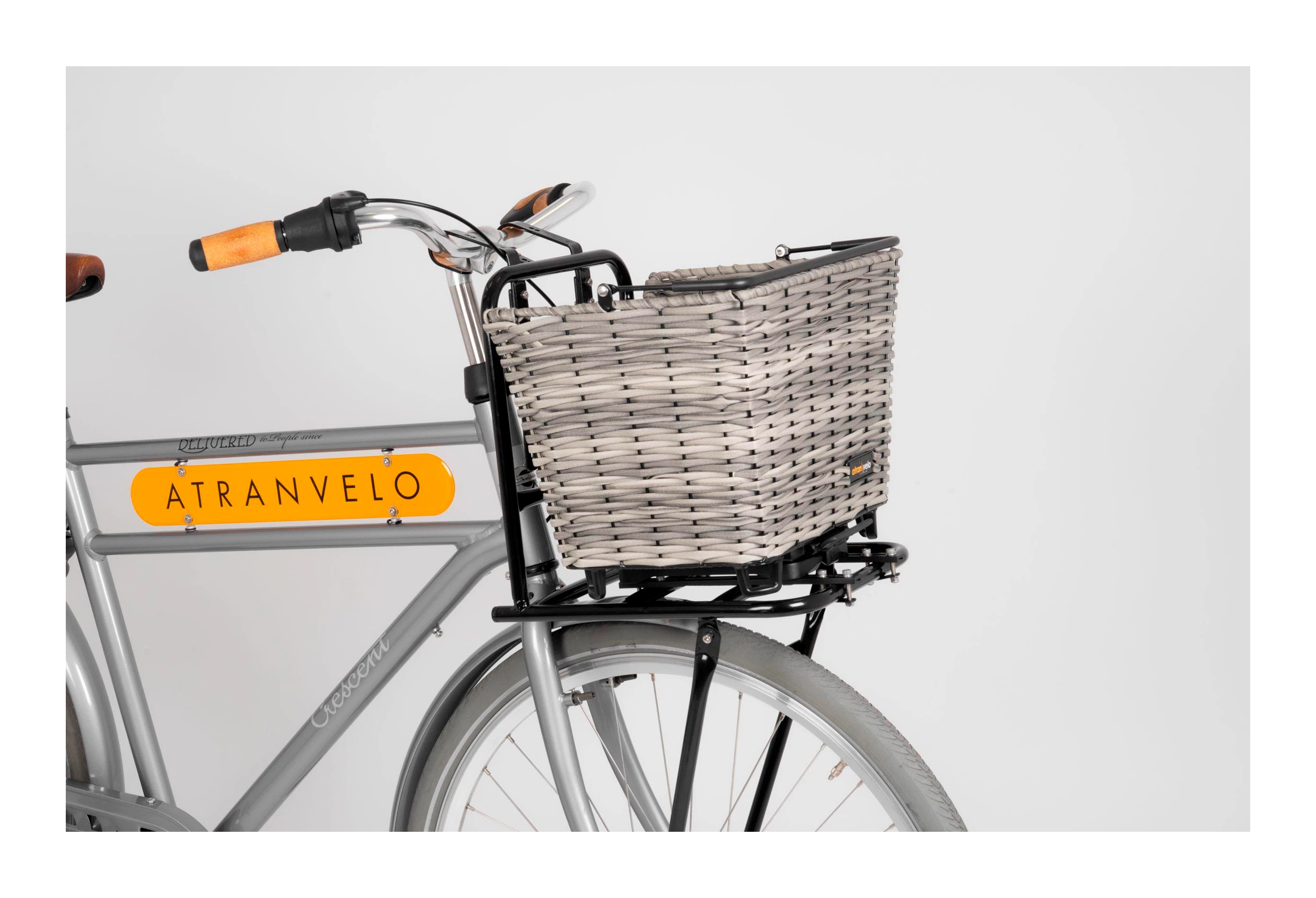 Atran Velo Sort Newrack Front bagagebærer adapter med AVS