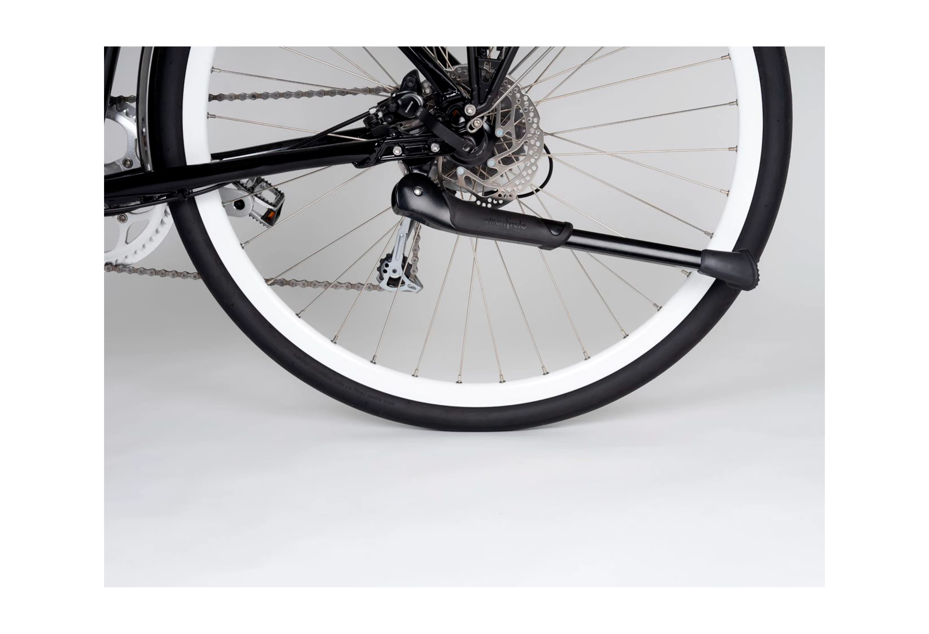 Atran Velo Sort Rex justerbart støtteben til bagstag HV 24"-28"