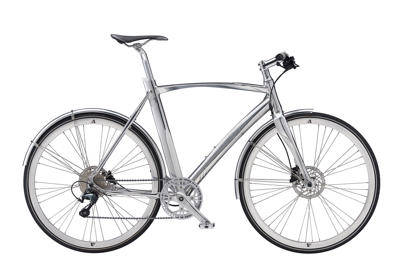 Lang Paine Gillic Når som helst Avenue Airbase Metal citybike i polished silver | Fri BikeShop