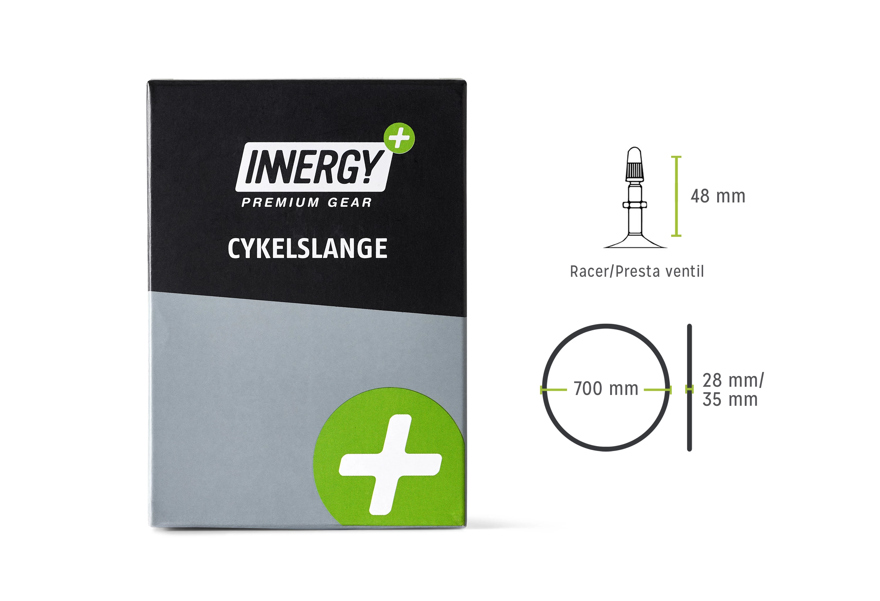 Cykelslange - 700x28/35C - 48mm Racerventil