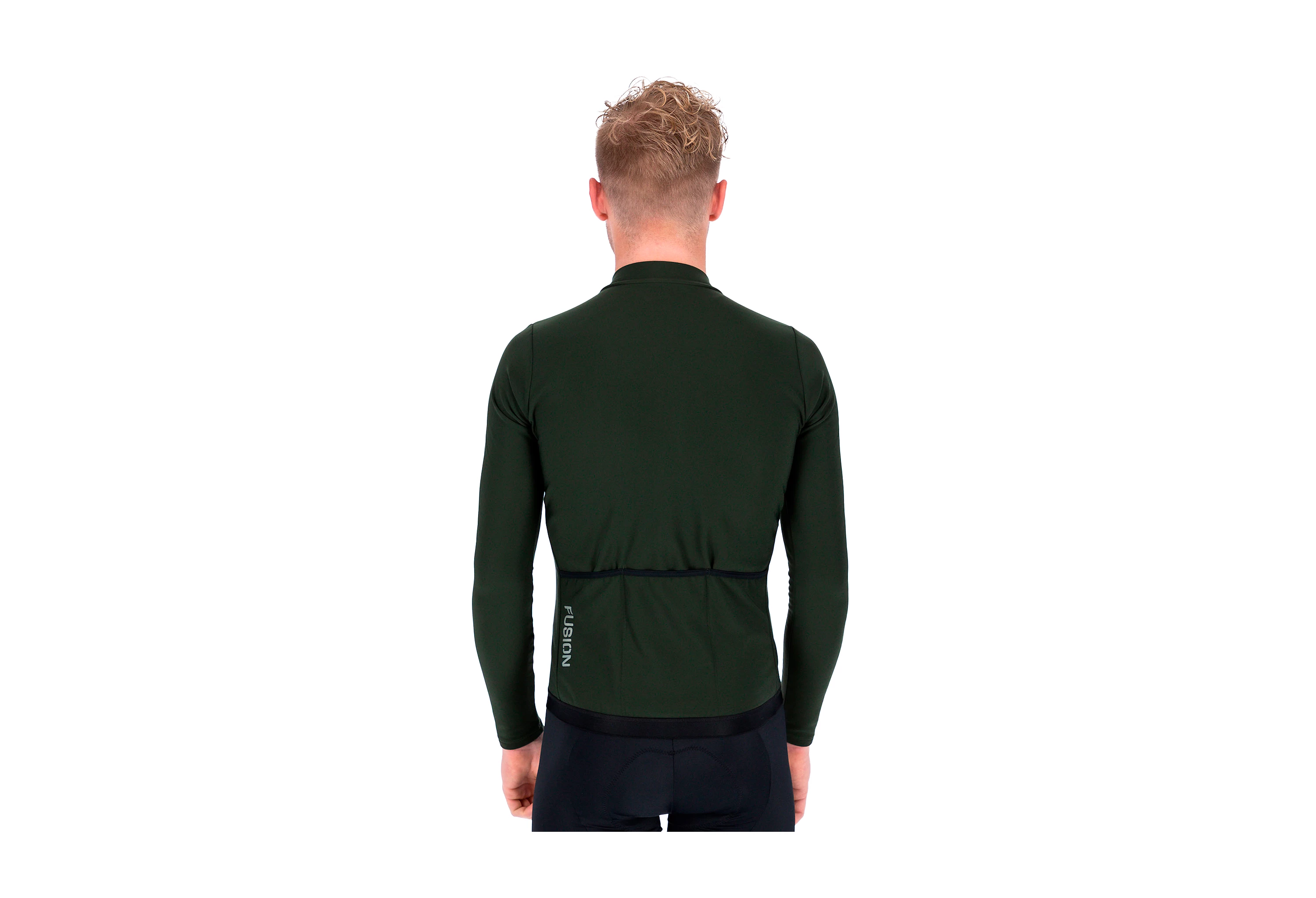 FUSION Forest Green Mens Thermal Cycling Jersey