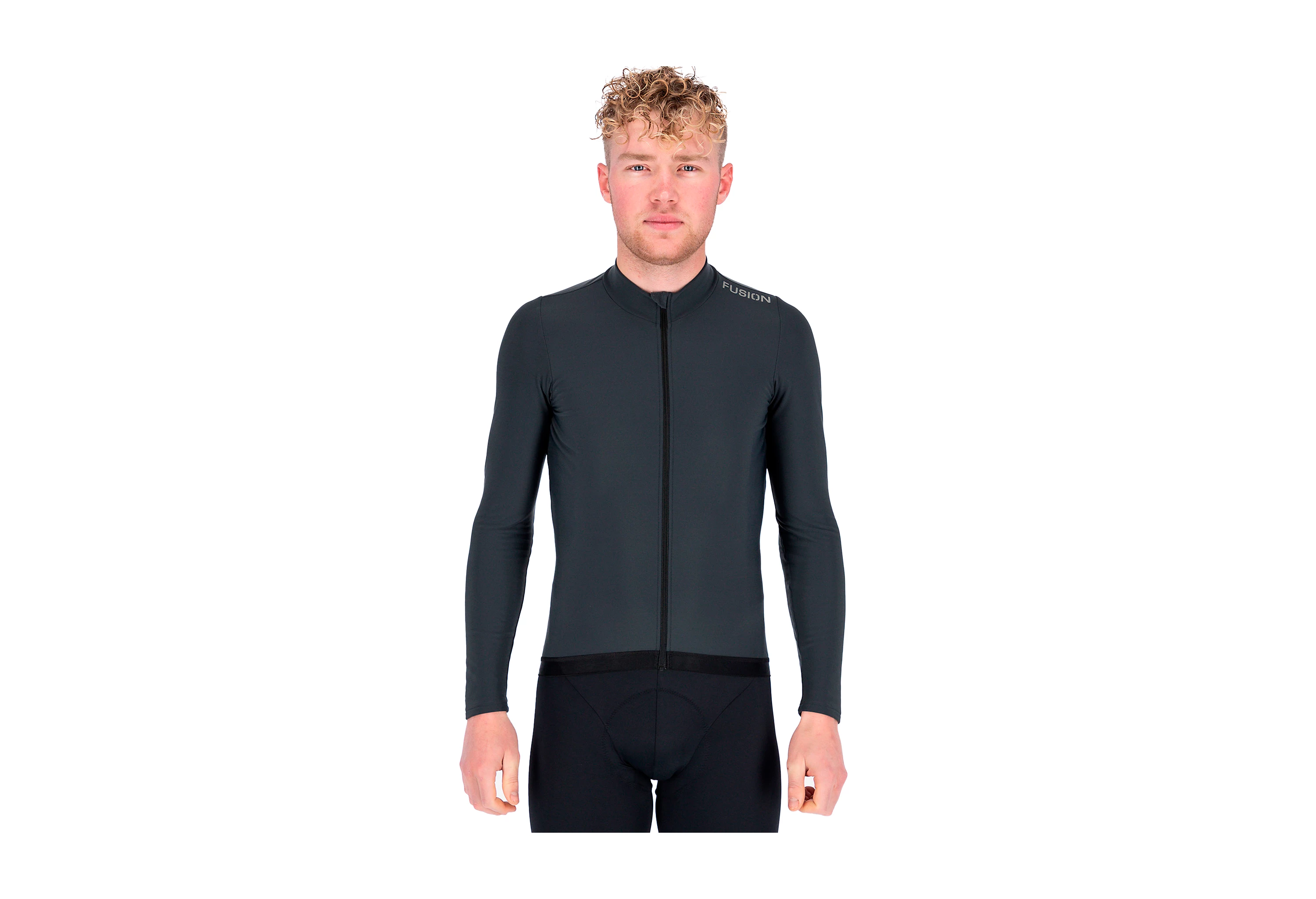 FUSION Grå Mens Thermal Cycling Jersey