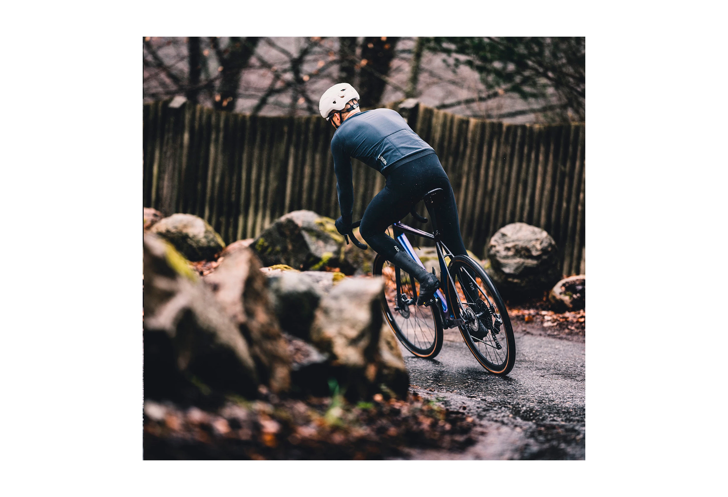 FUSION Grå Mens Thermal Cycling Jersey