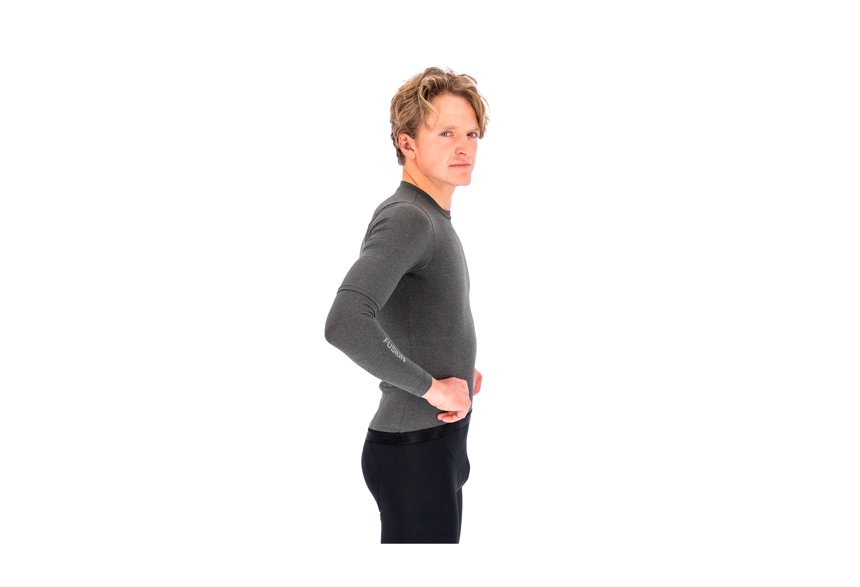 FUSION Grå Cycling Training Arm Warmer