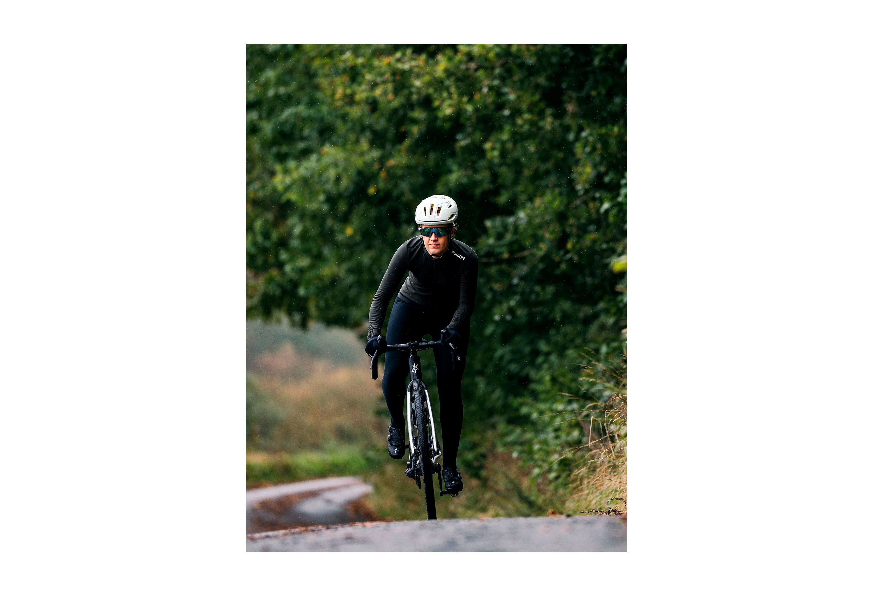 FUSION Grå Womens Thermal Cycling Jersey