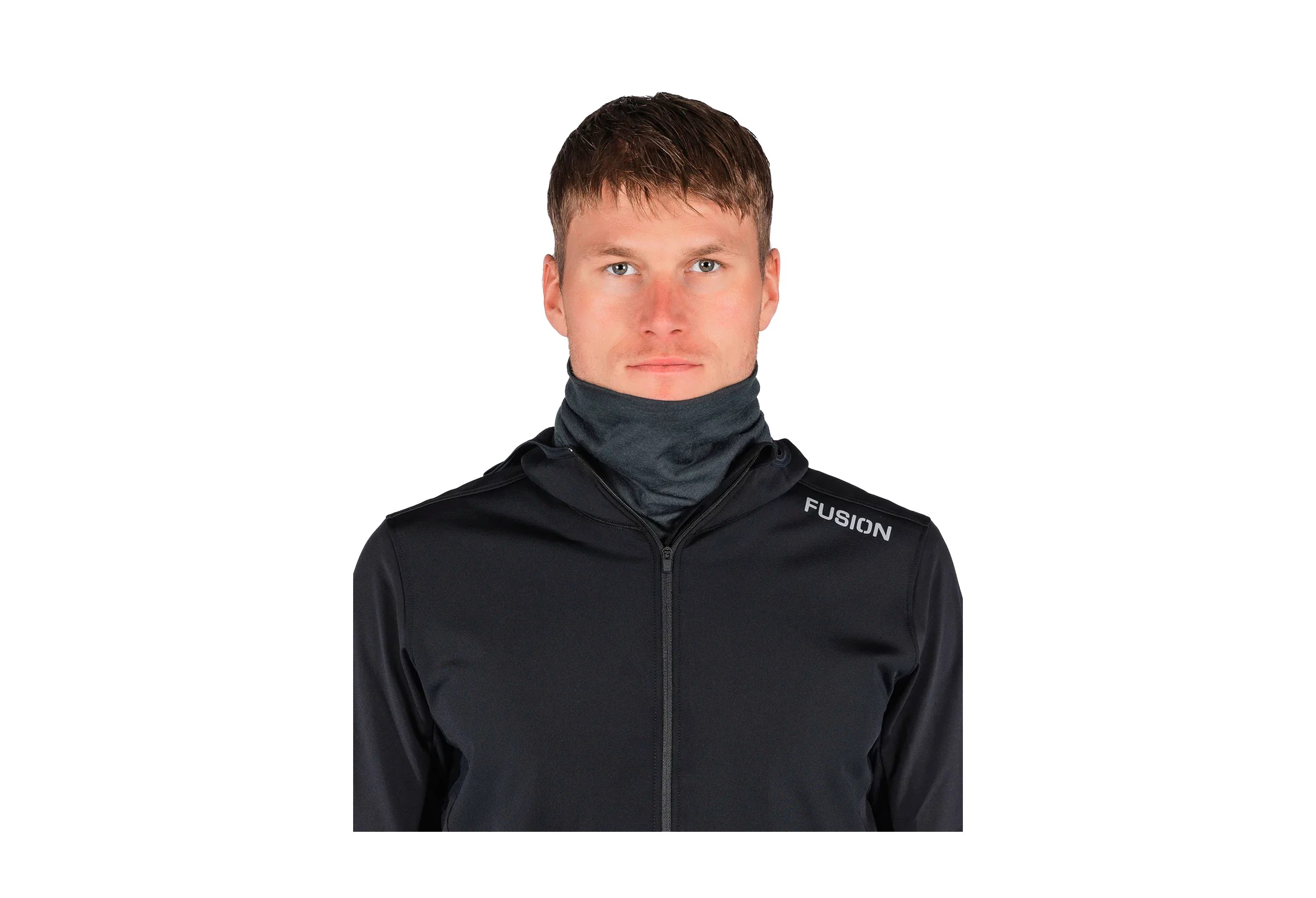 FUSION Mørkegrå Technical Merino Neck Gaiter
