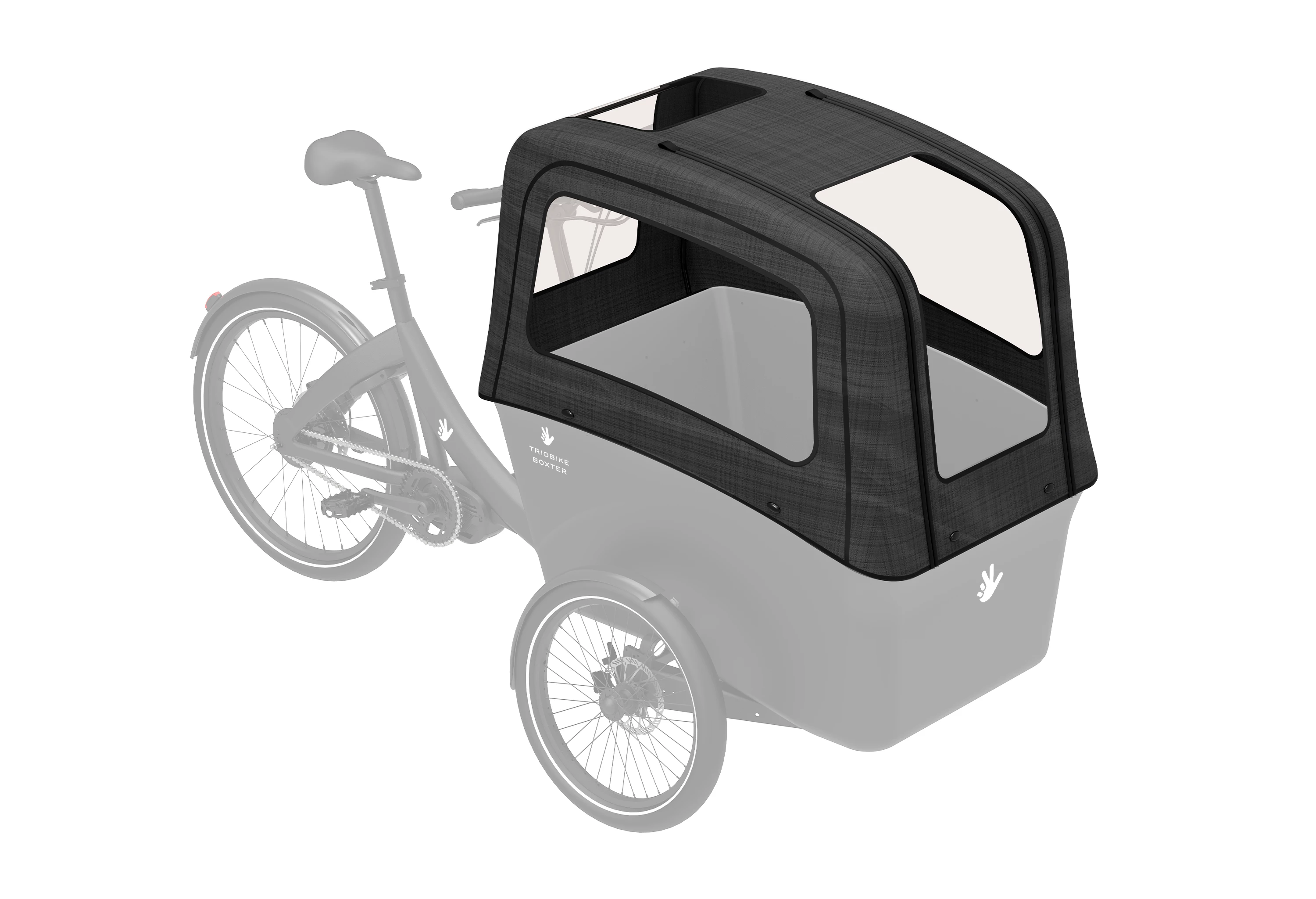 Triobike Sort Boxter Hood 4 Kids