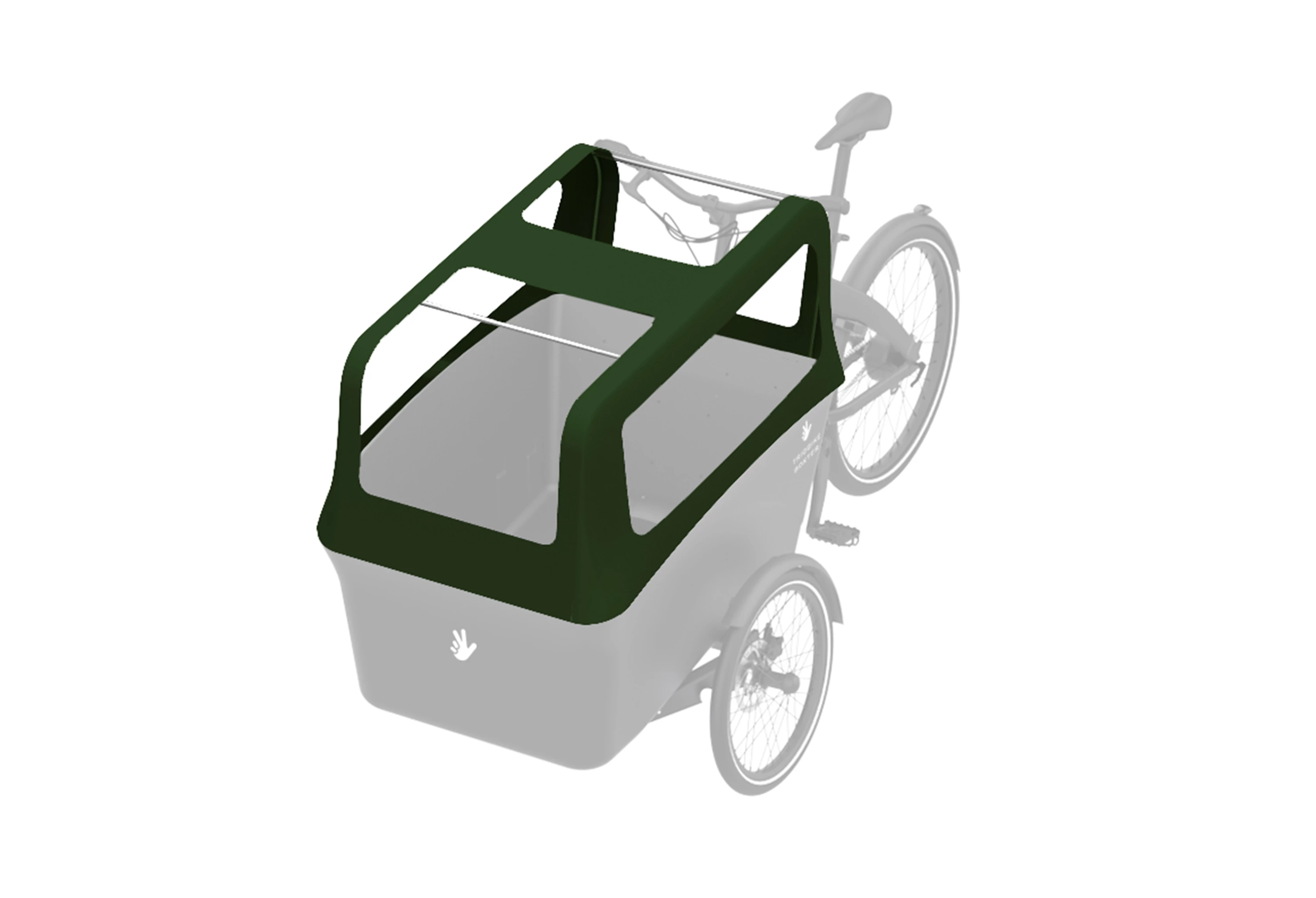 Triobike Army Grøn Boxter Hood 4 Kids