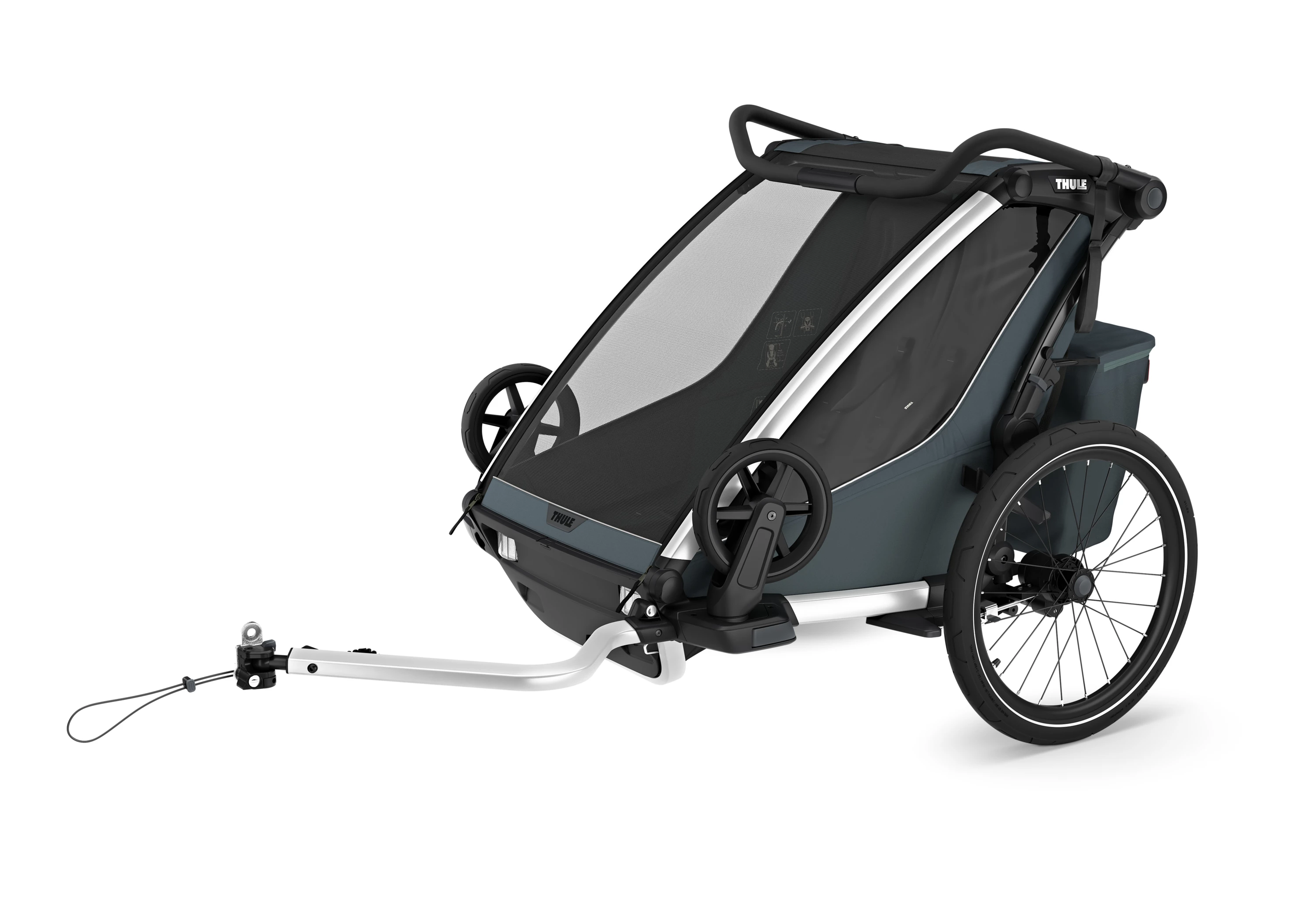Thule Dark Slate Chariot Cross Double cykeltrailer