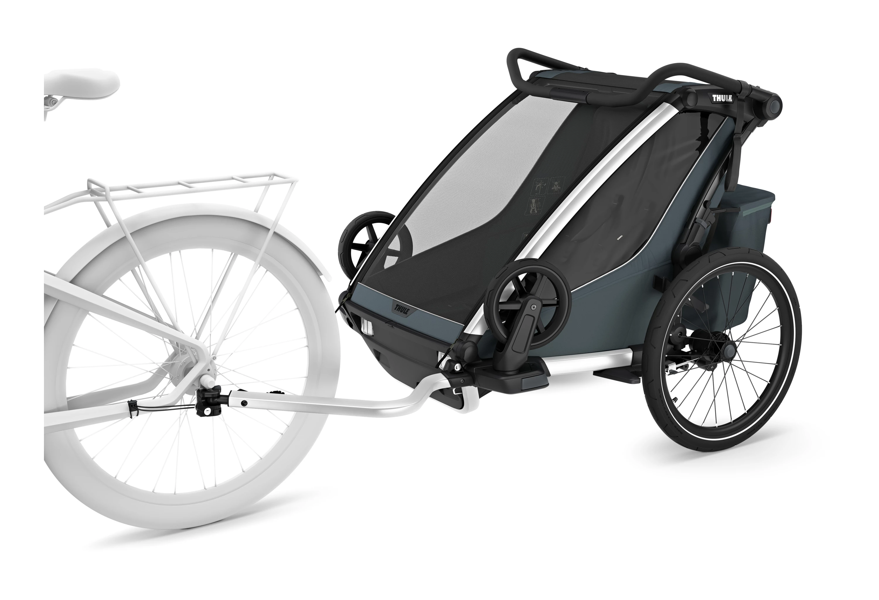 Thule Dark Slate Chariot Cross Double cykeltrailer