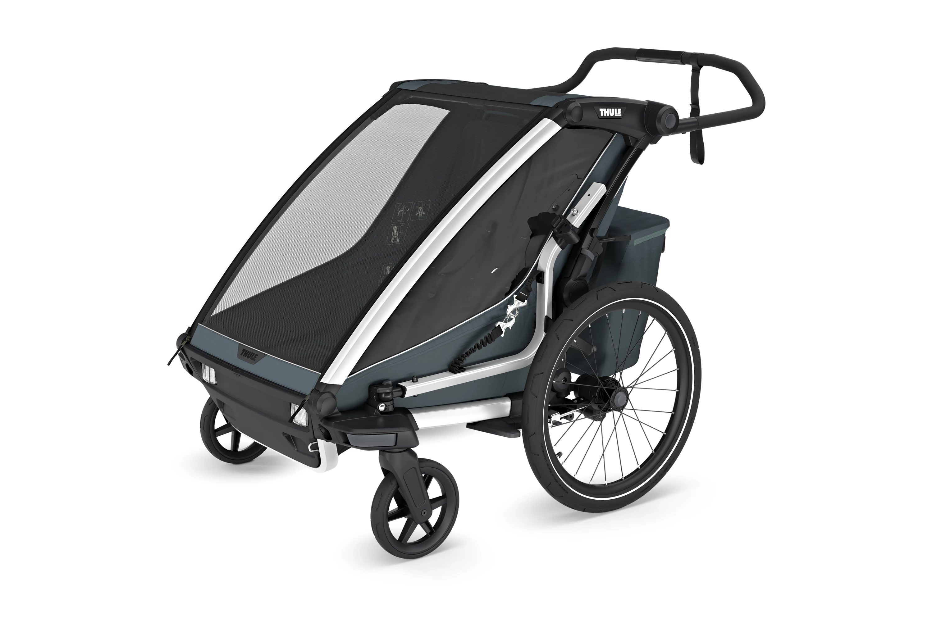 Thule Dark Slate Chariot Cross Double cykeltrailer