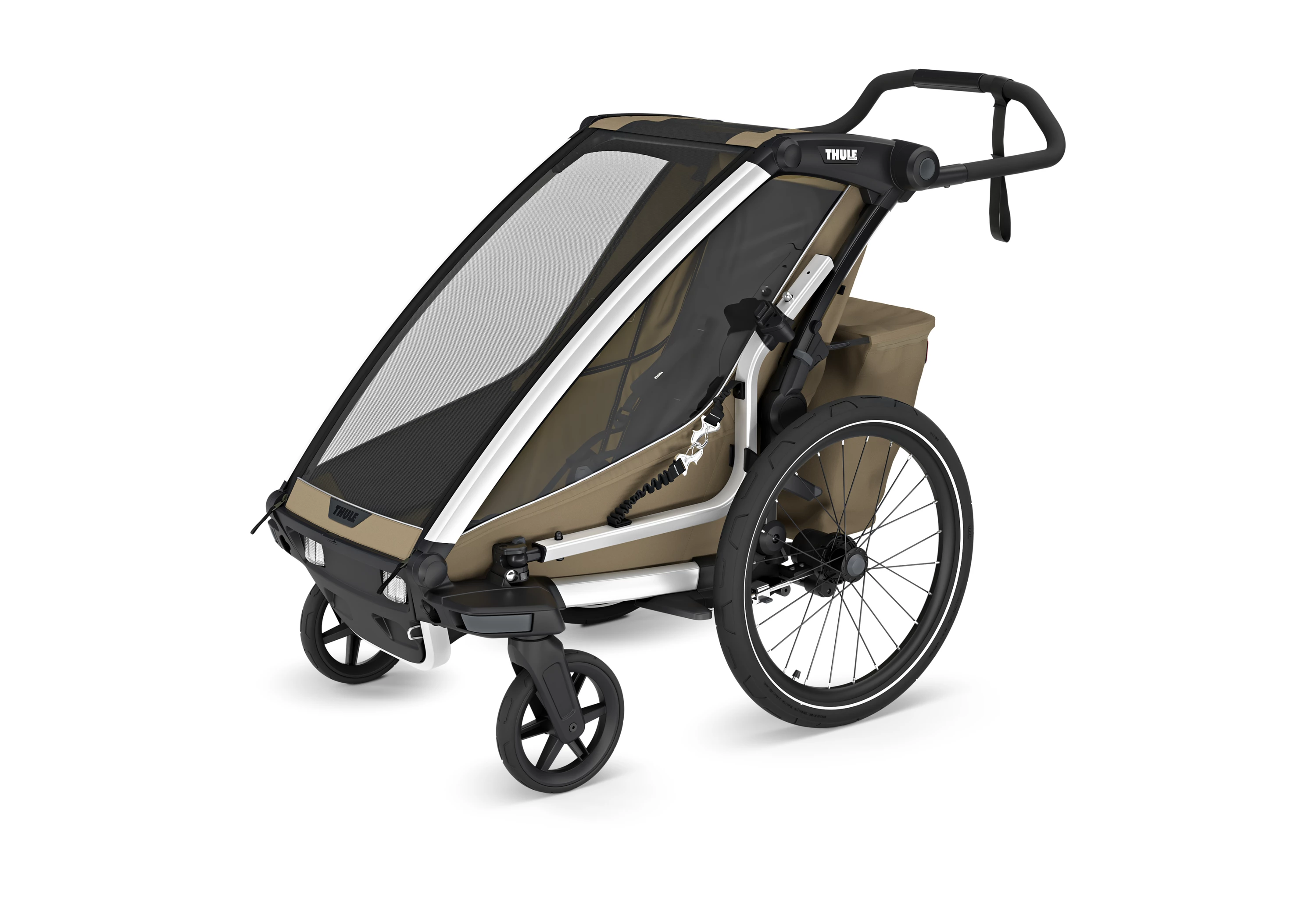 Thule Faded Khaki Chariot Cross 2 Single cykeltrailer