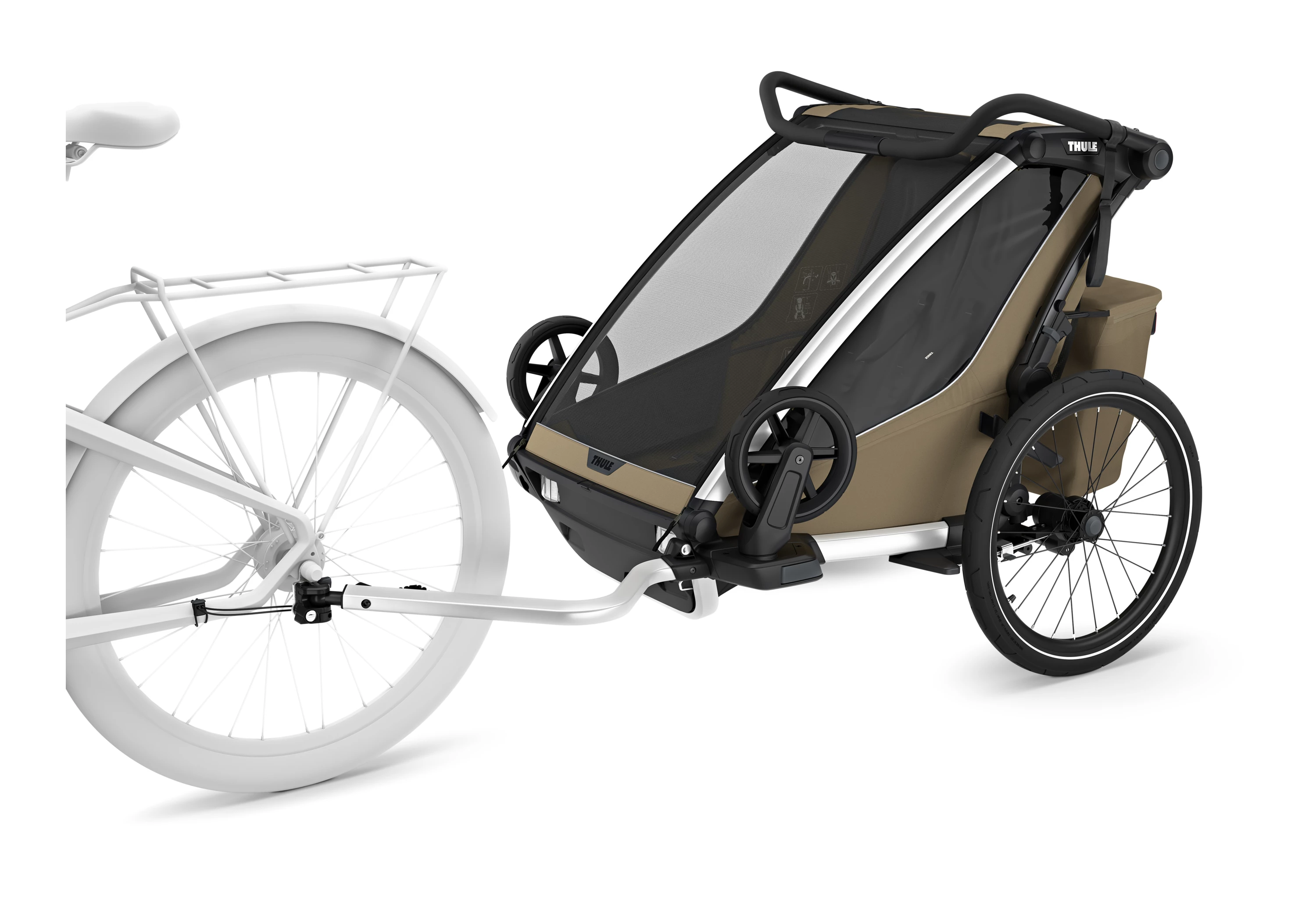 Thule Faded Khaki Chariot Cross Double cykeltrailer
