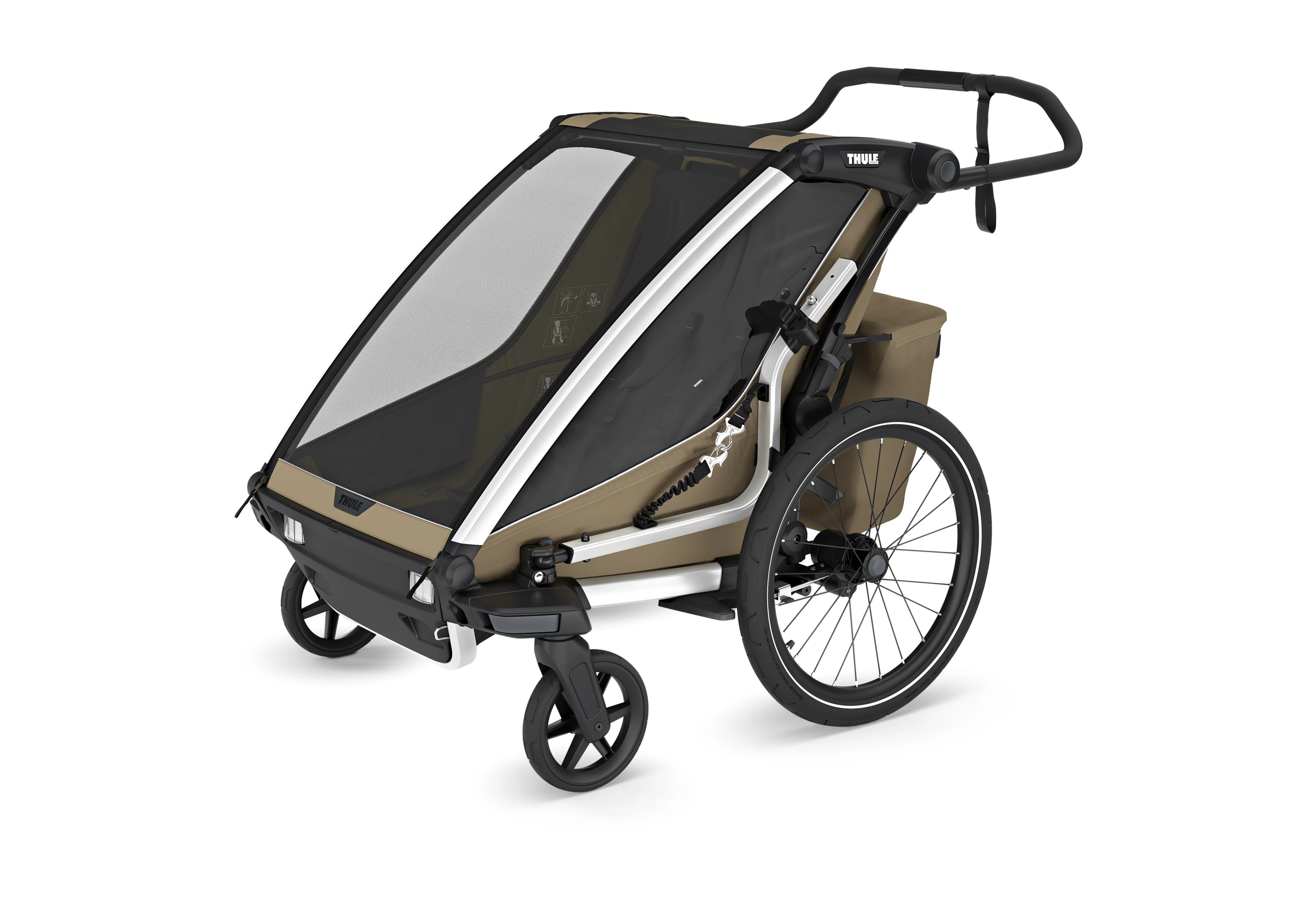 Thule Faded Khaki Chariot Cross Double cykeltrailer