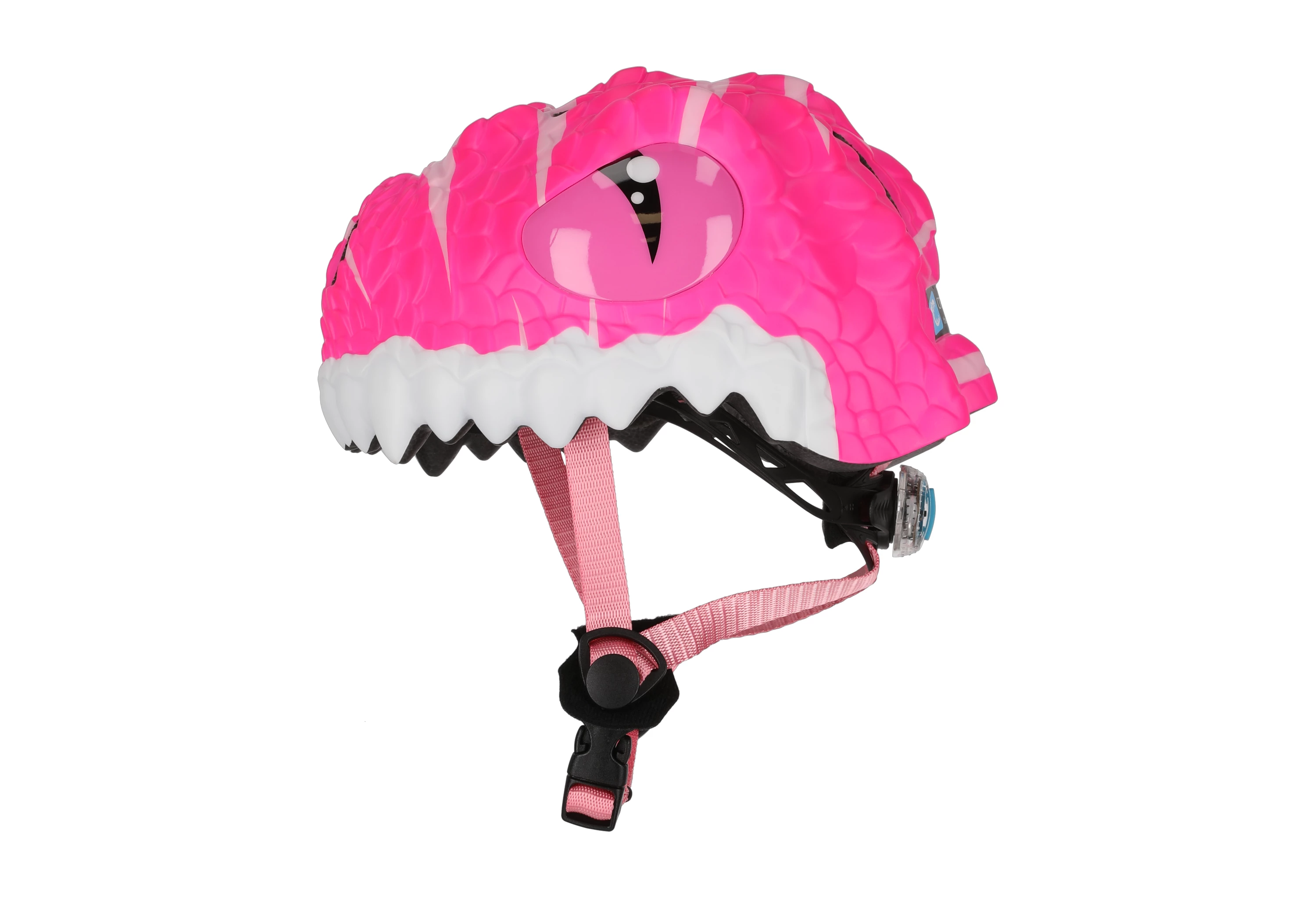 Crazy Safety Pink Dino cykelhjelm