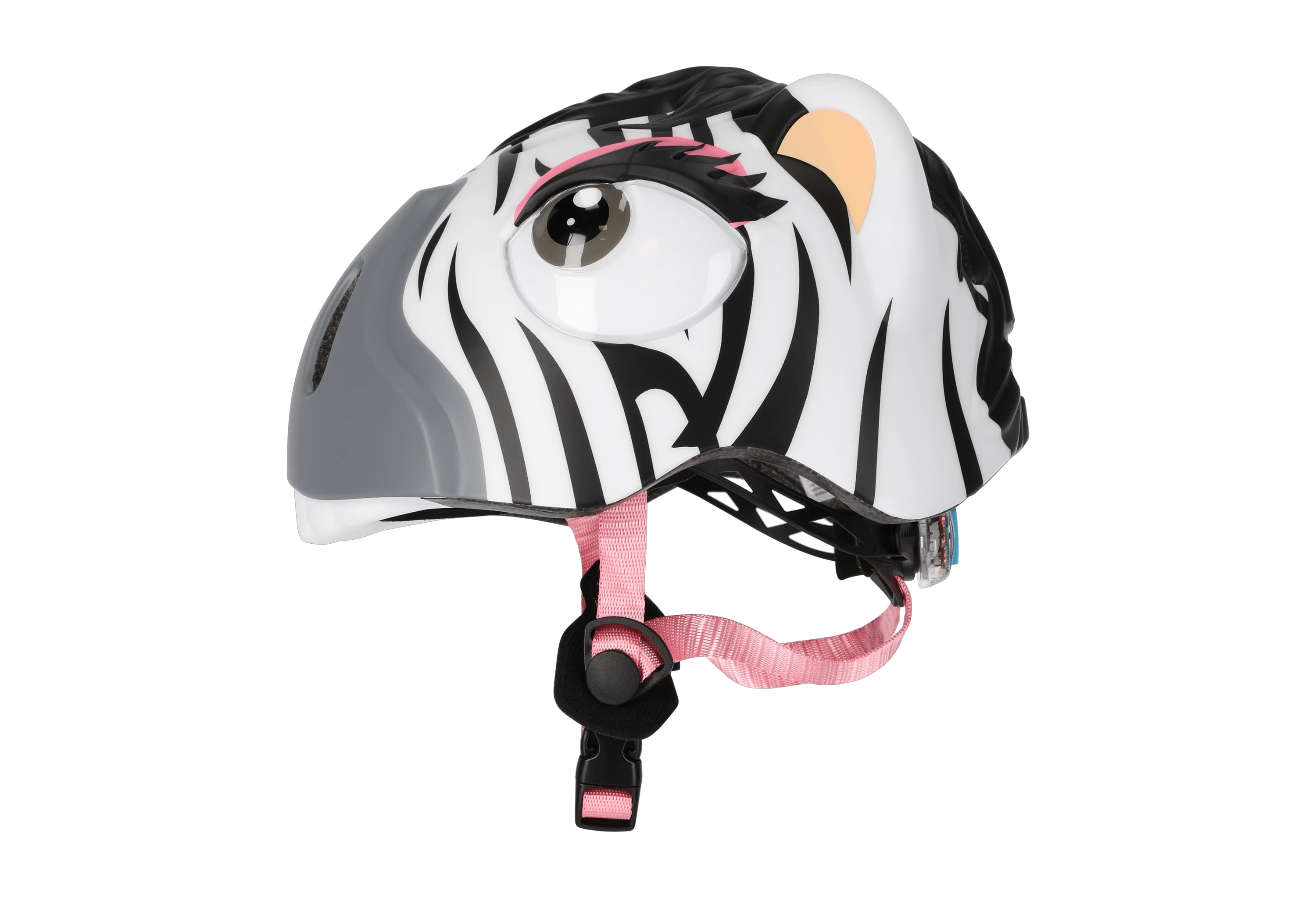 Crazy Safety Hvid Zebra cykelhjelm