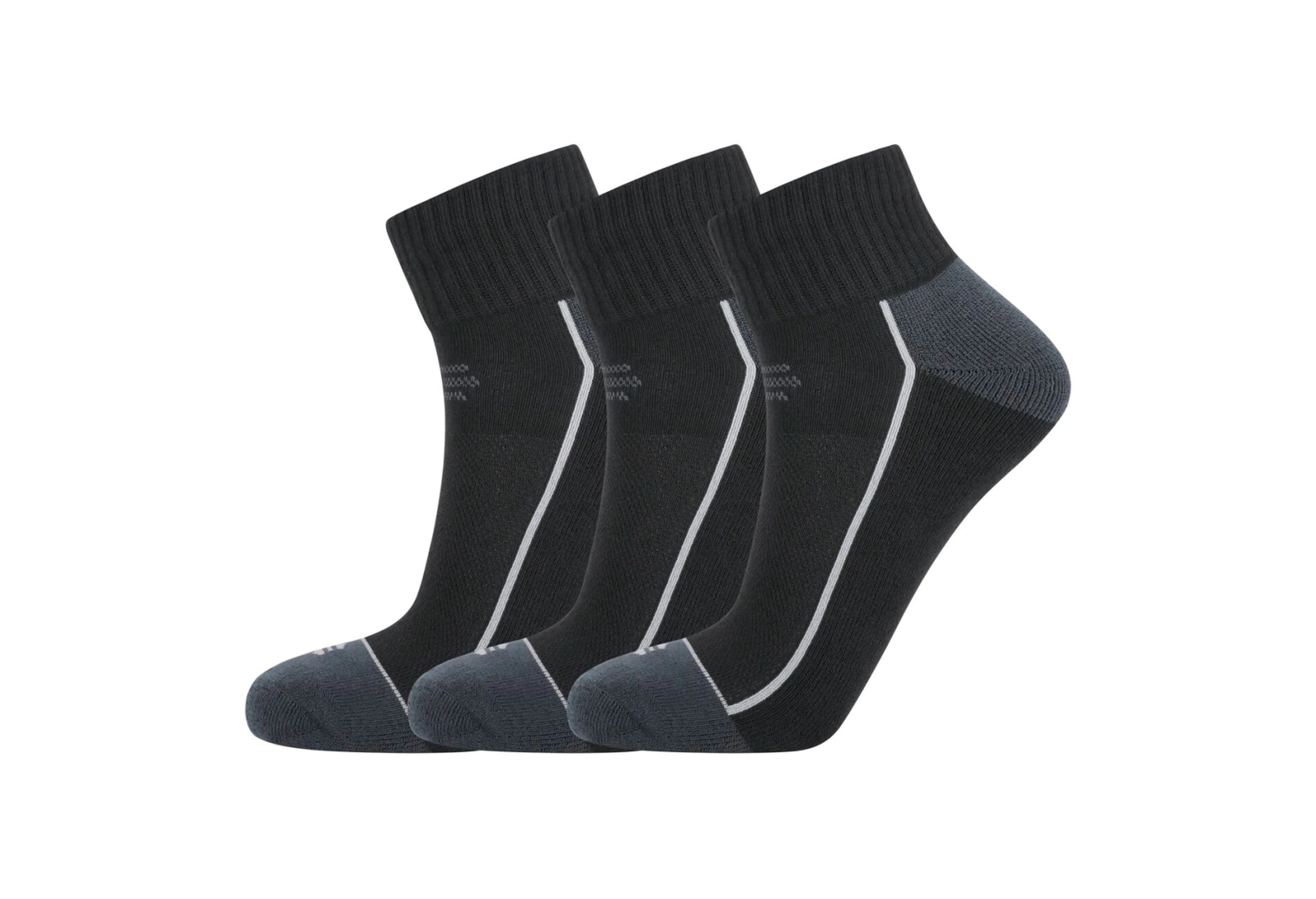 Endurance Black Avery Quarter Strømper 3-pak