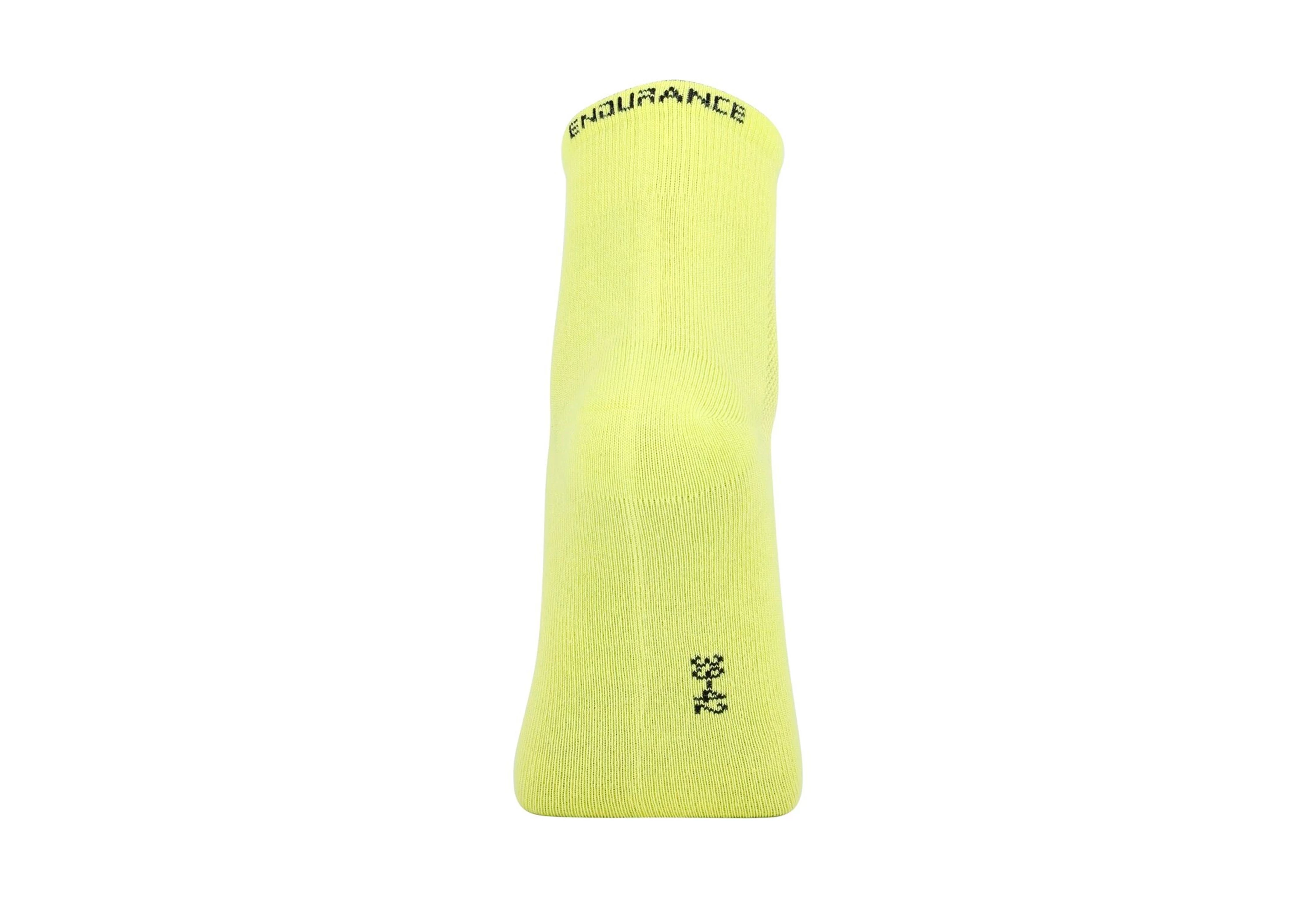 Endurance Safety Yellow Alcudia Quarter Bambus Strømper