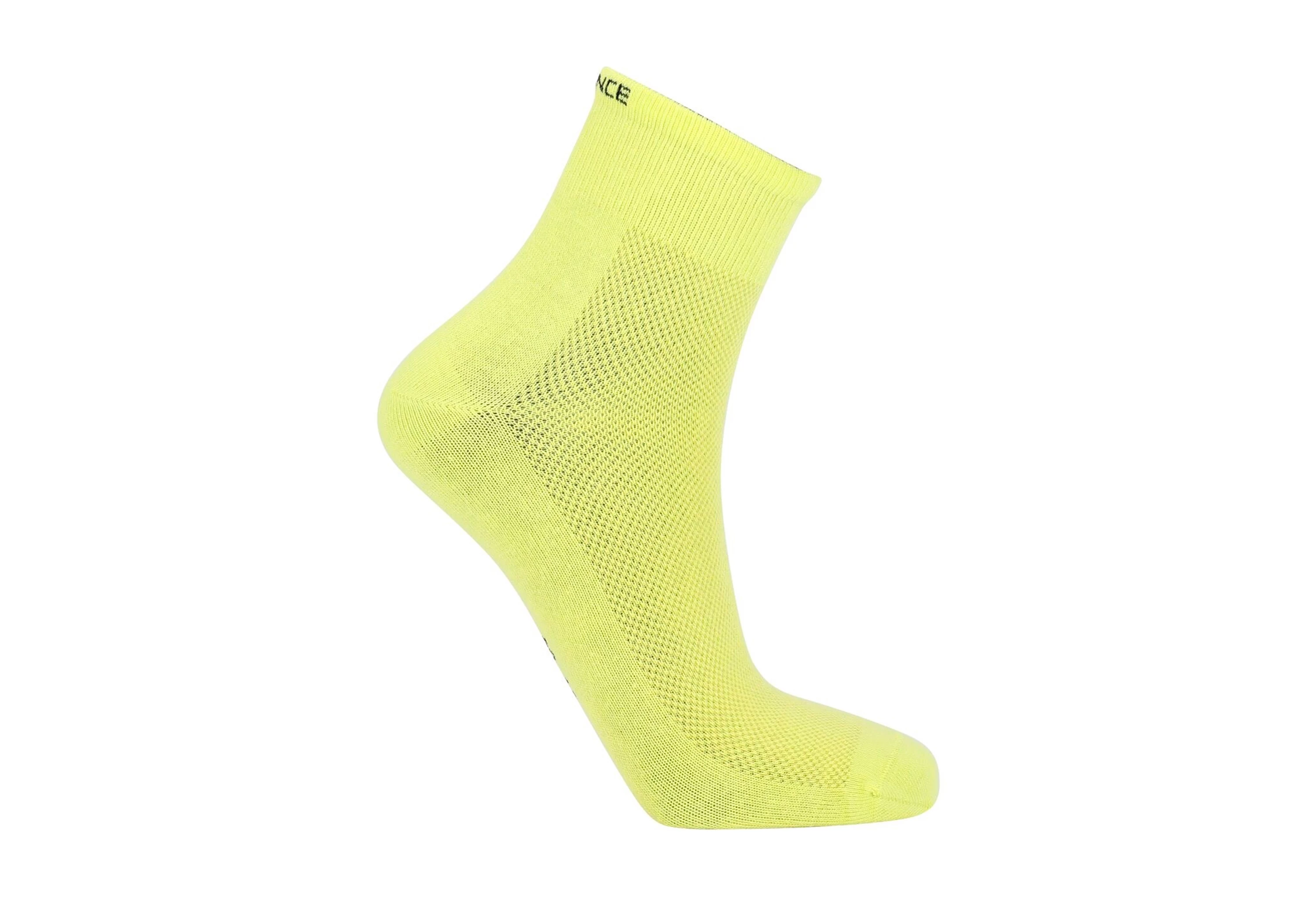 Endurance Safety Yellow Alcudia Quarter Bambus Strømper