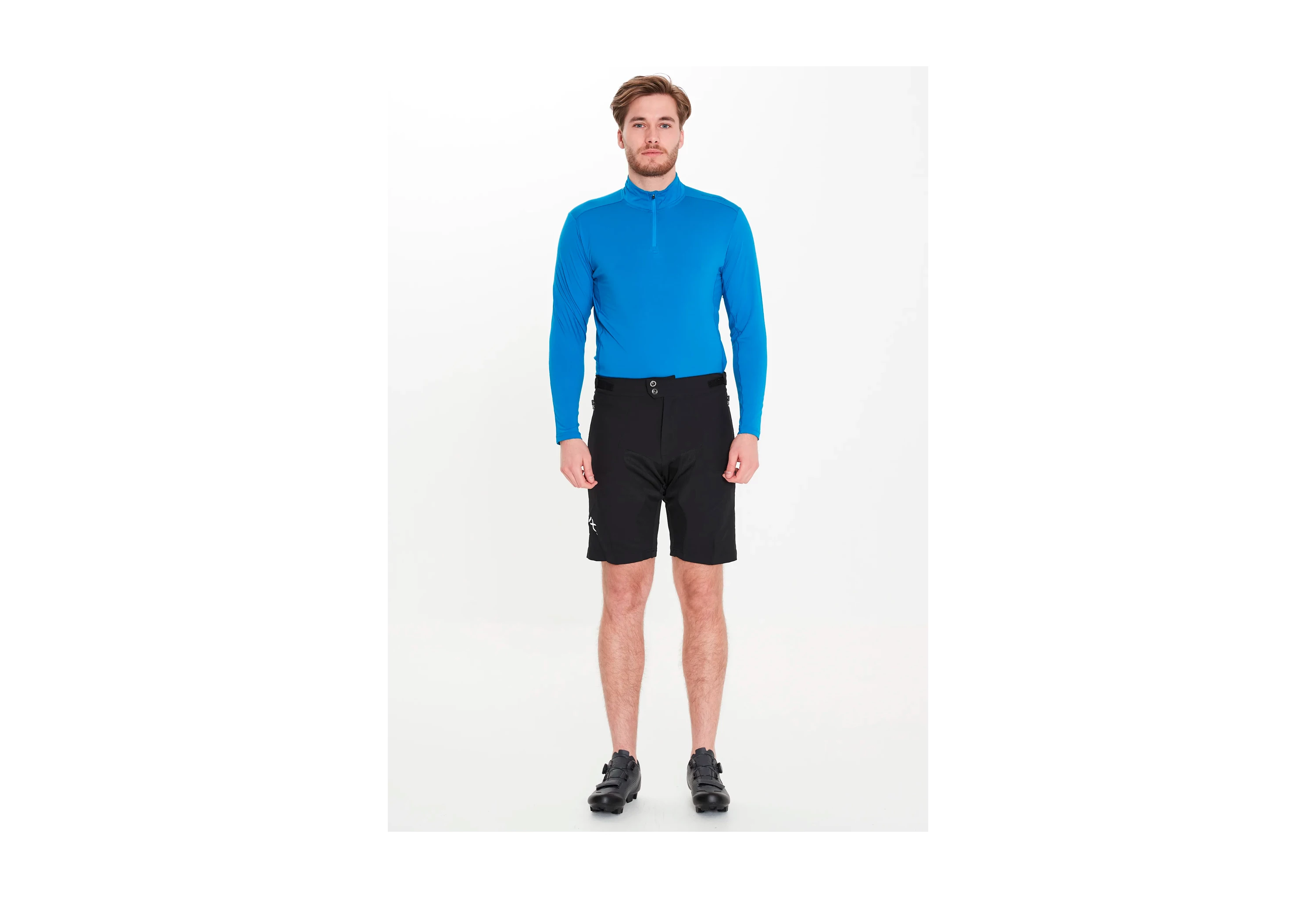 Endurance Black Solid Leichhardt 2-in-1 MTB Cykelshorts