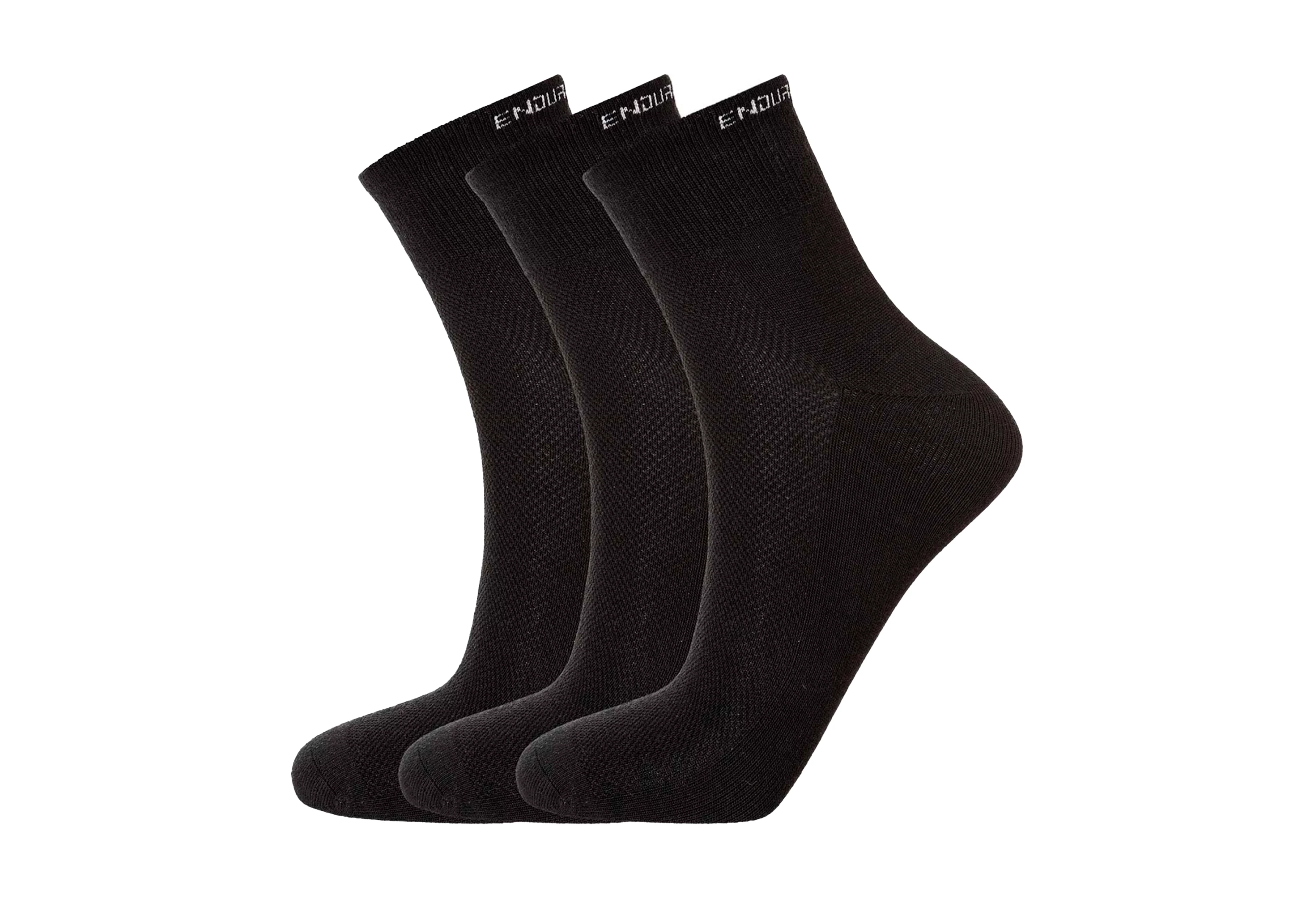 Endurance Black Alcudia Quarter Bambus Strømper 3-pak