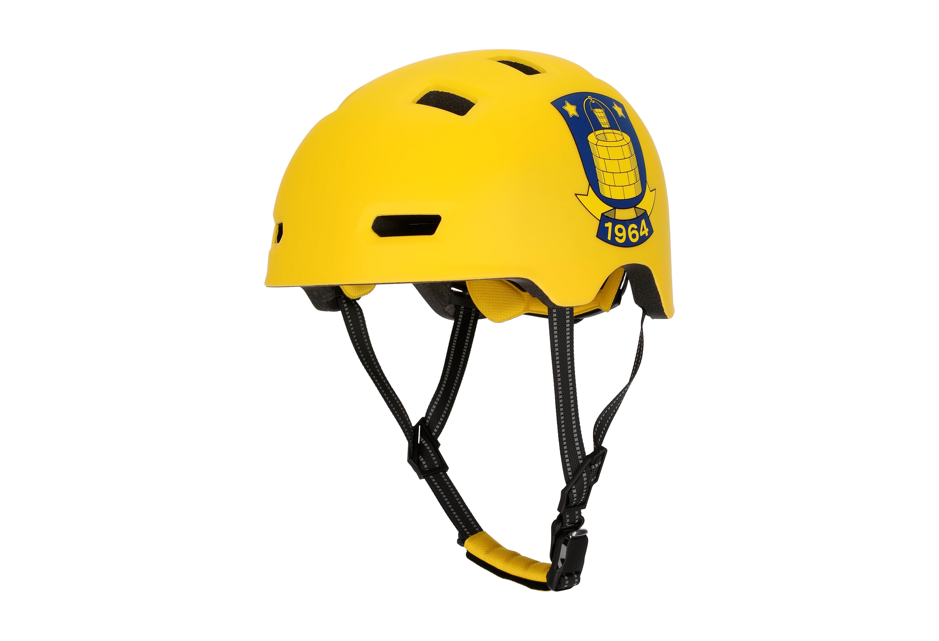 Fanhjelm Gul BIF Cykelhjelm