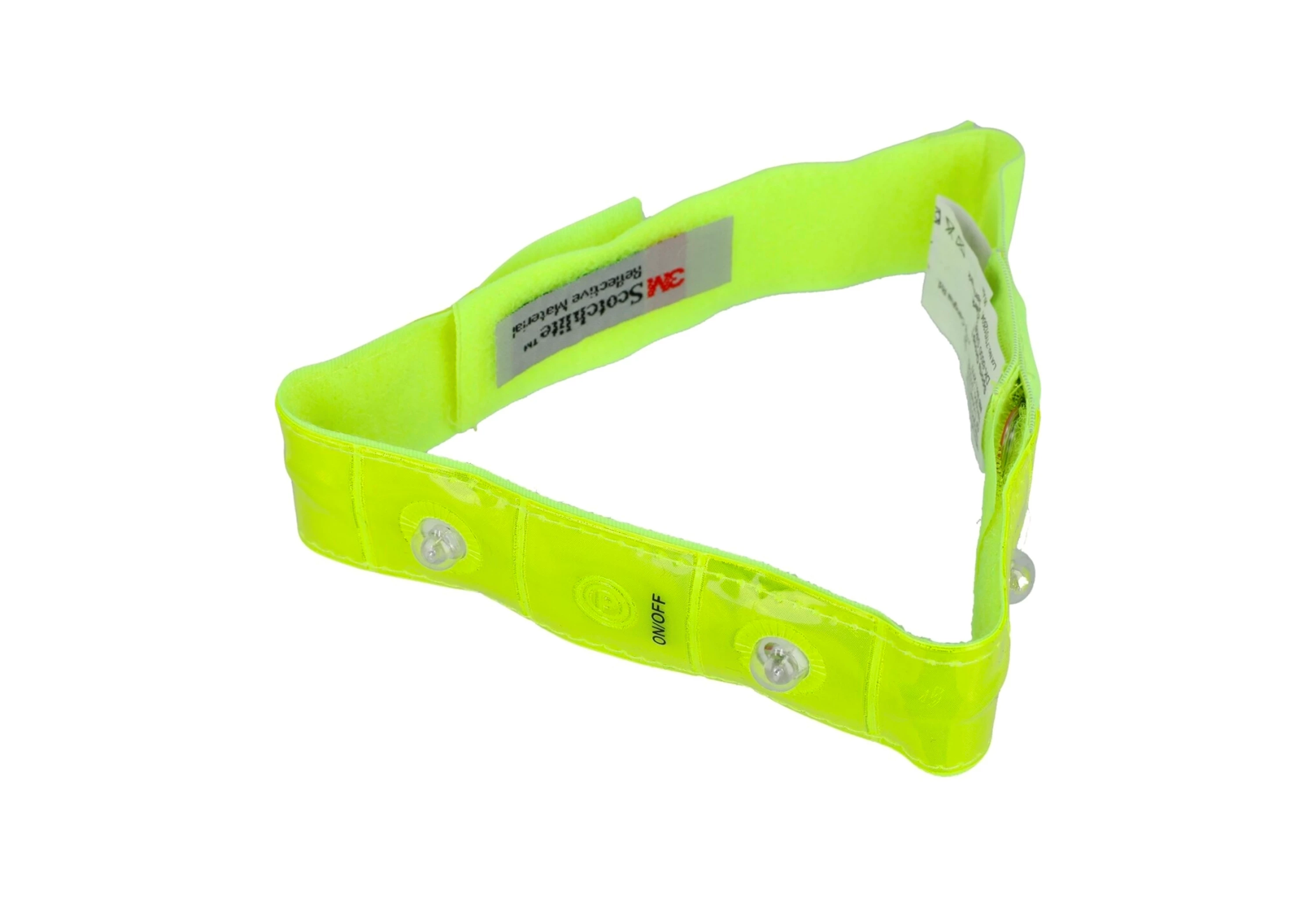 Salzmann Safety Yellow Velcro Refleksbånd m. LED-lys