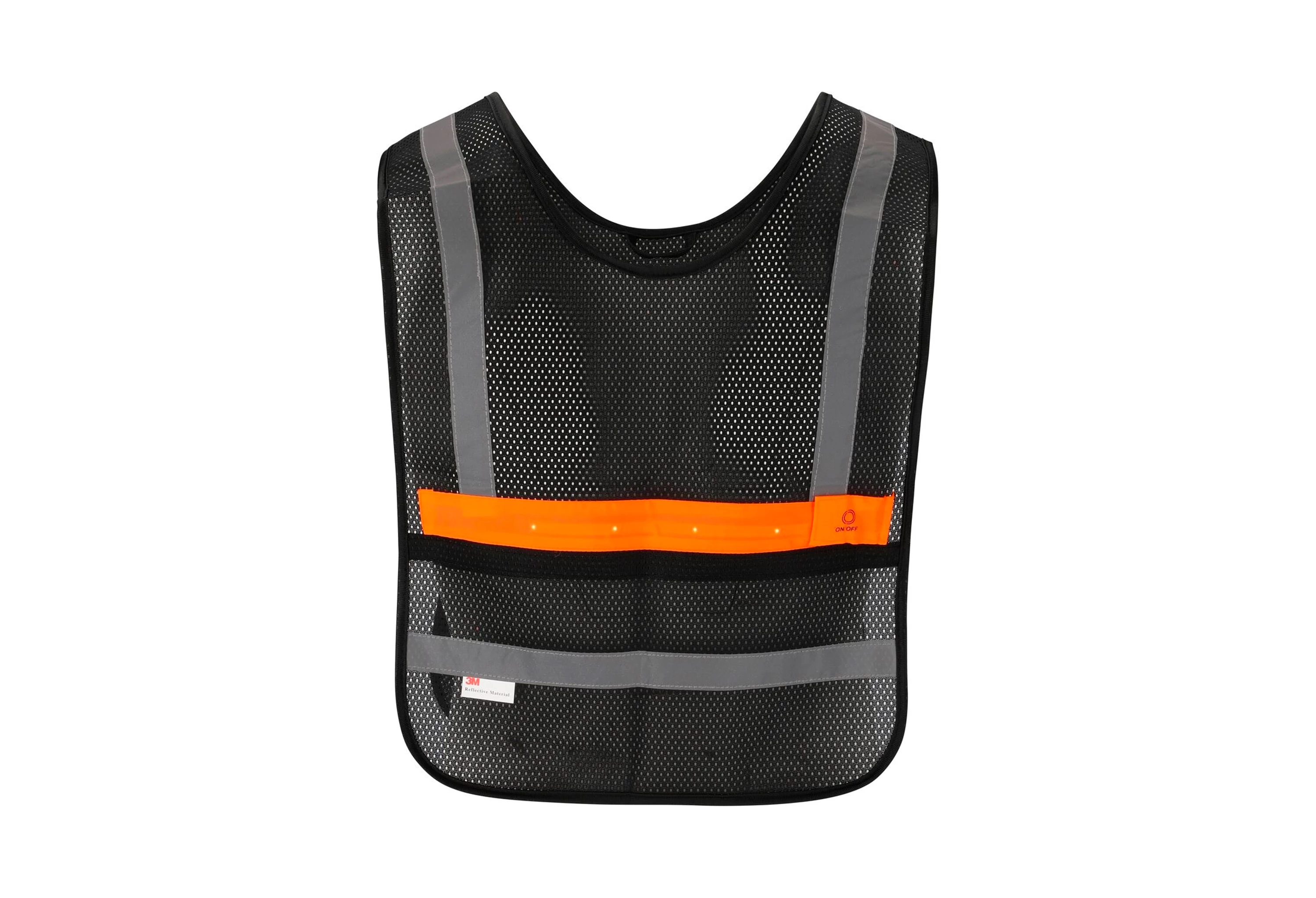 Salzmann Black Refleksvest m. LED-lys