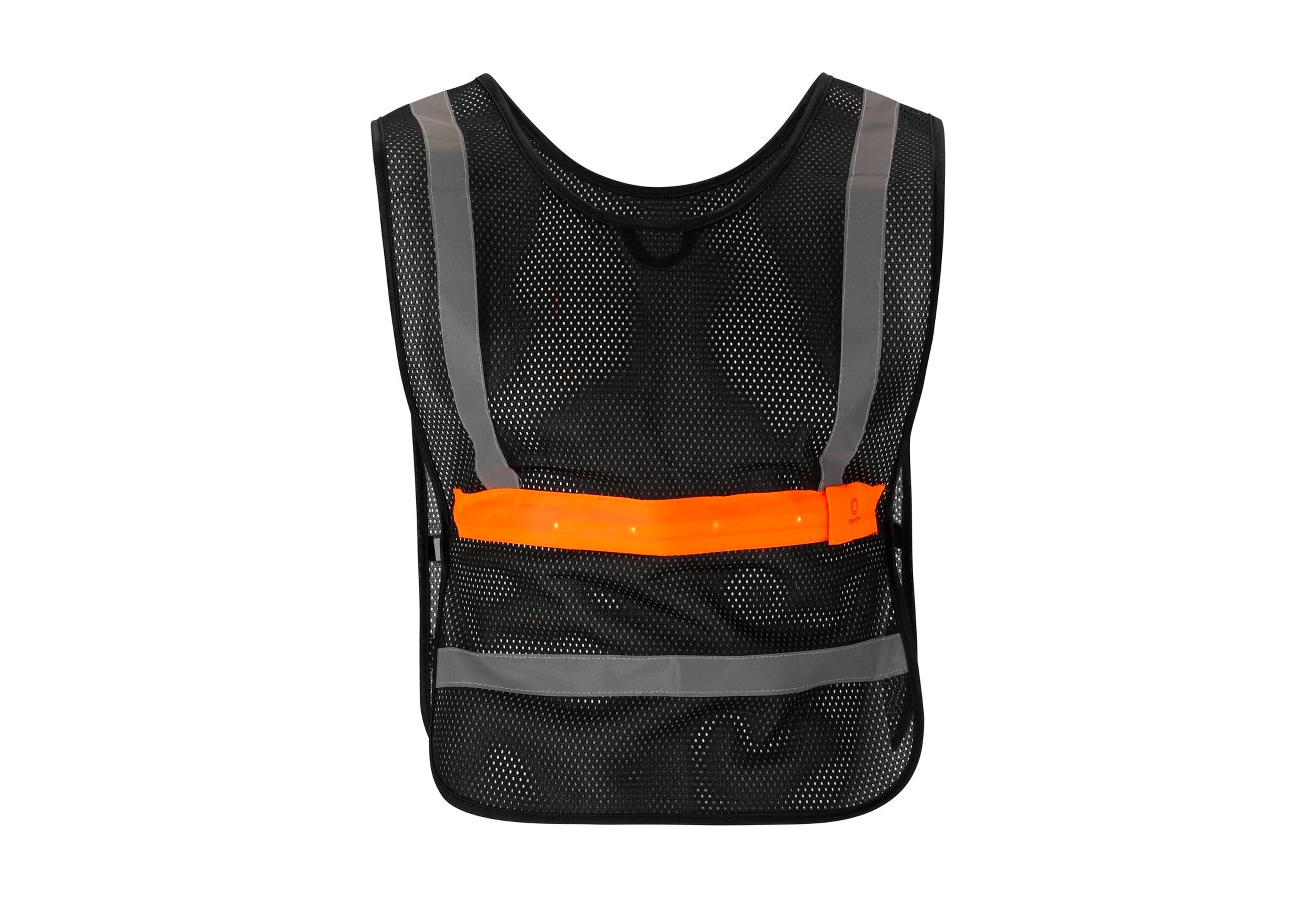 Salzmann Black Refleksvest m. LED-lys