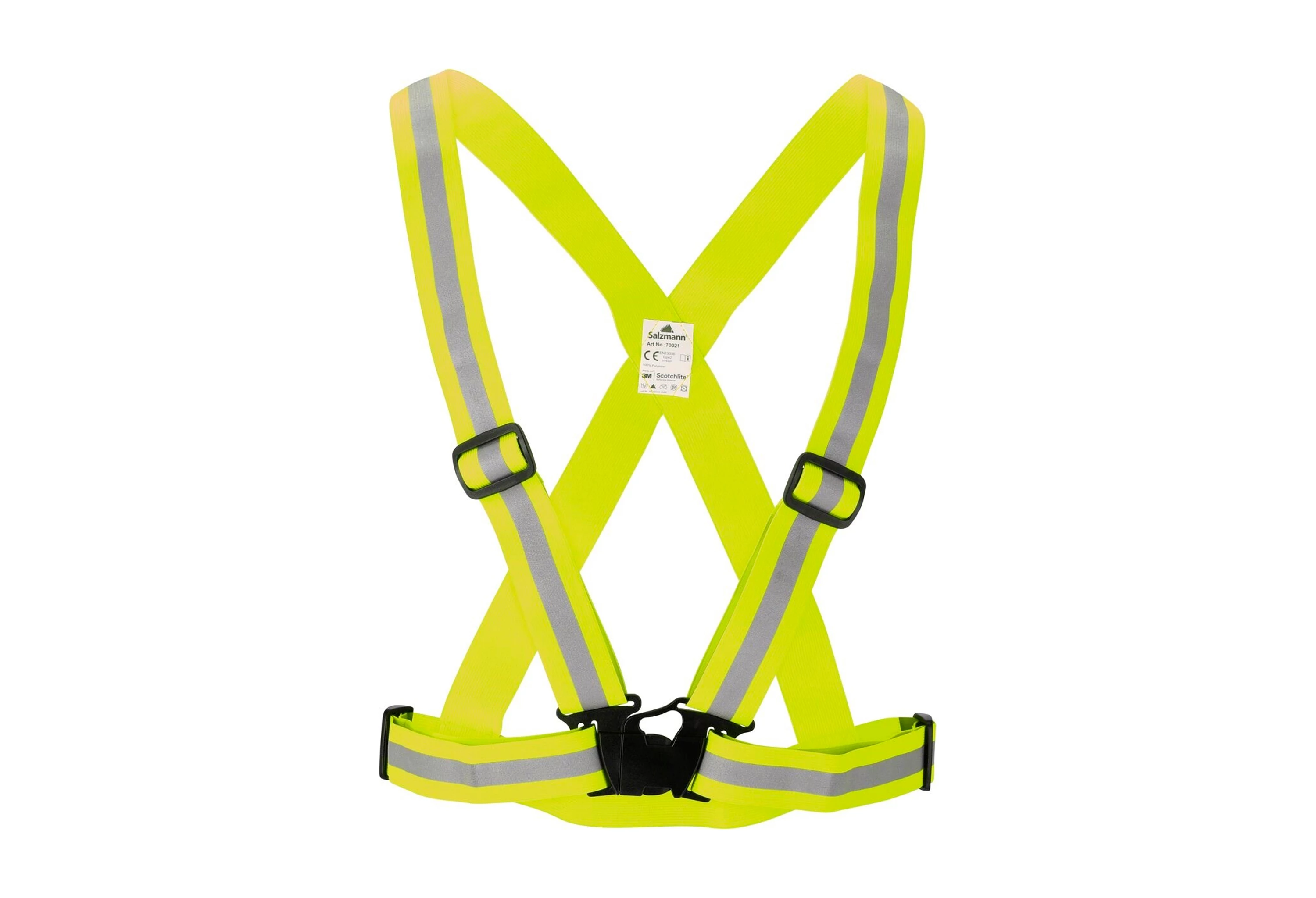 Salzmann Safety Yellow Refleksbælte m. justerbare stroppe