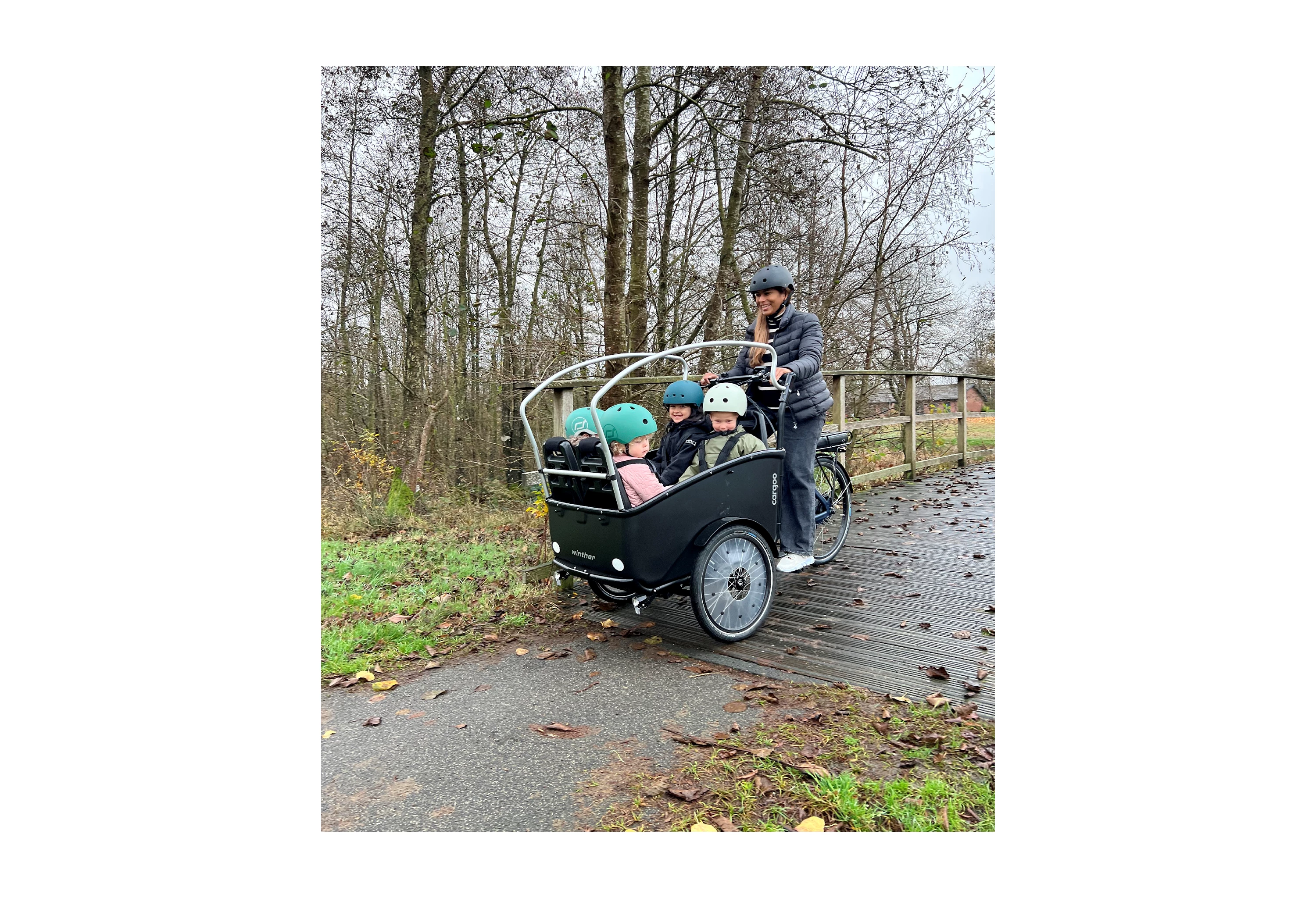 Winther Sort E-Cargoo 2+2 SRAM X4