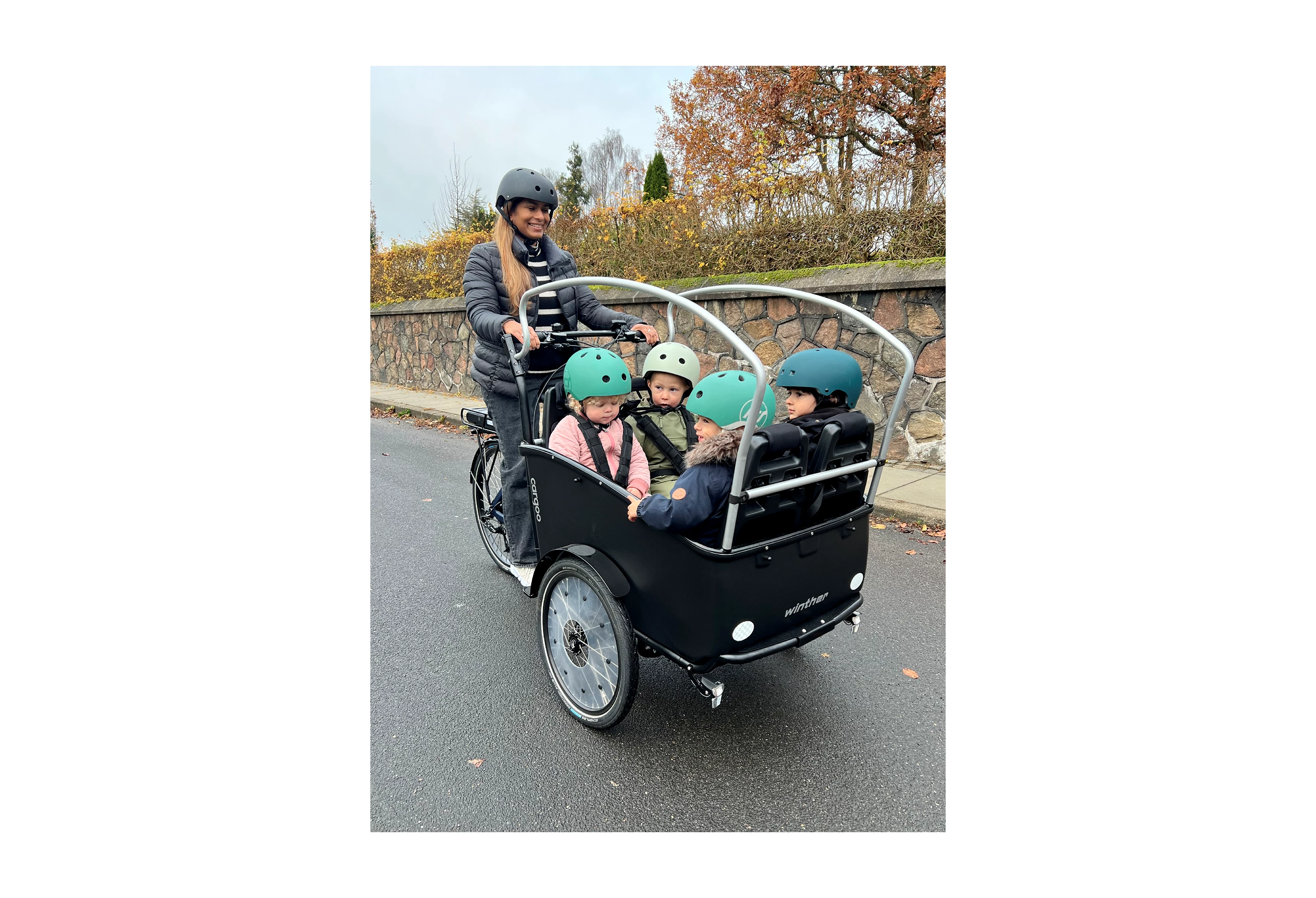Winther Sort E-Cargoo 2+2 SRAM X4