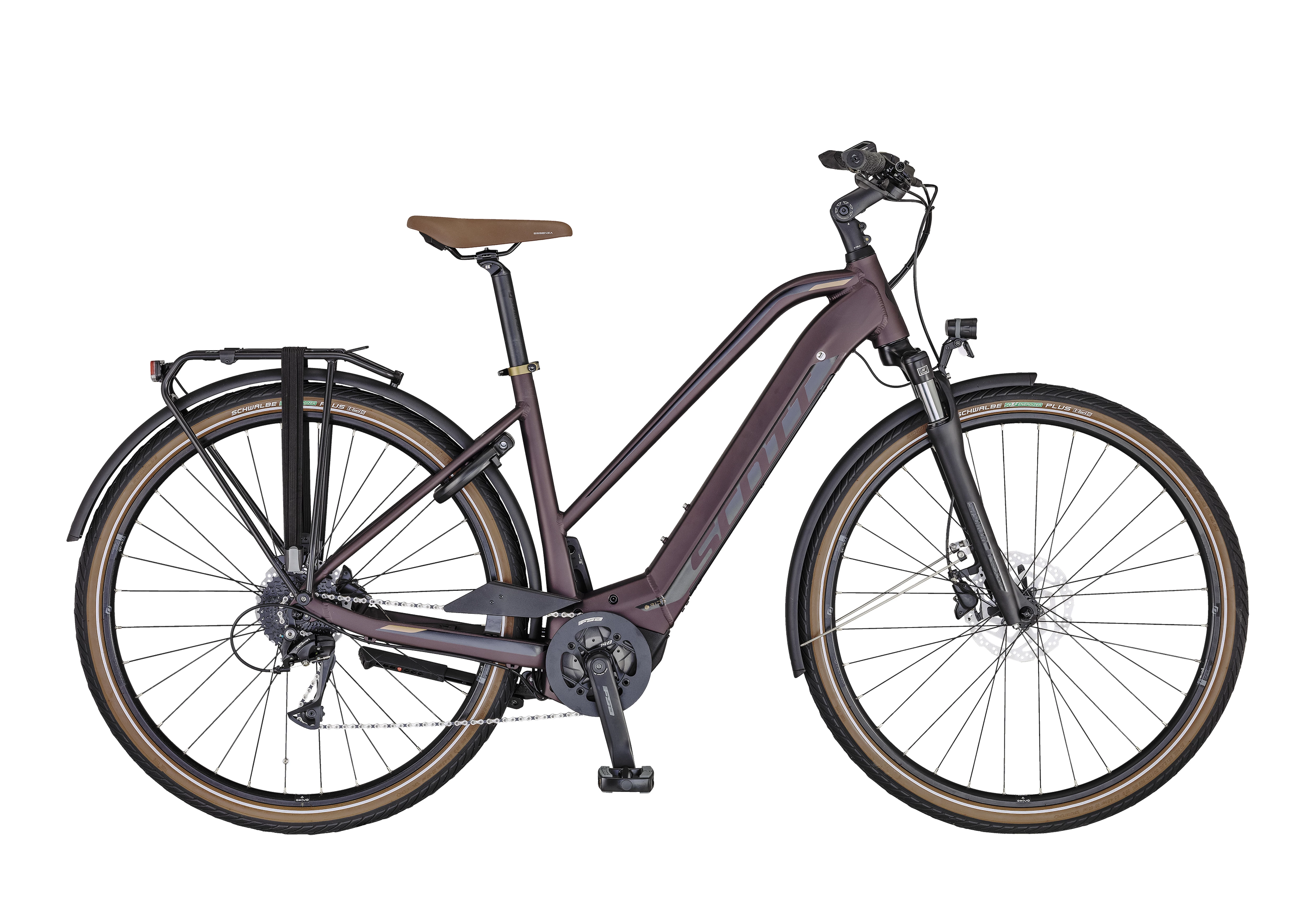 SCOTT Rød Sub Active eRIDE Lady