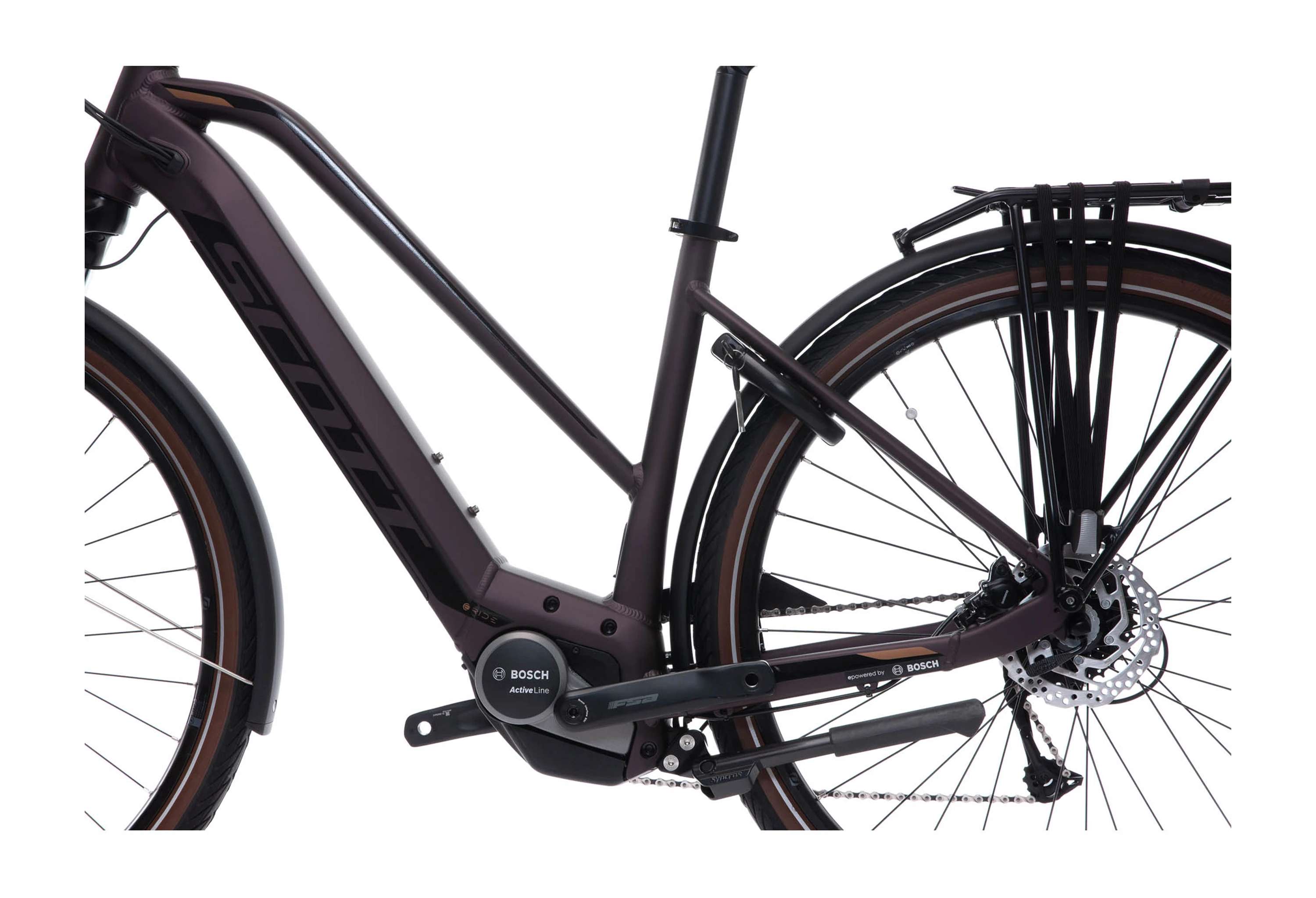 SCOTT Rød Sub Active eRIDE Lady