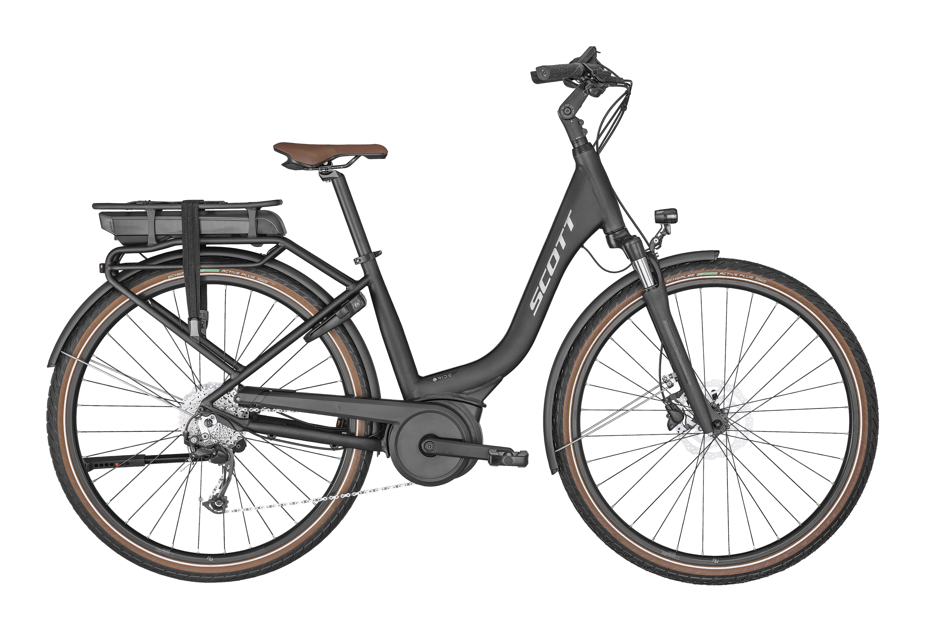 SCOTT Mørkegrå Sub Active eRIDE 10 Unisex rack